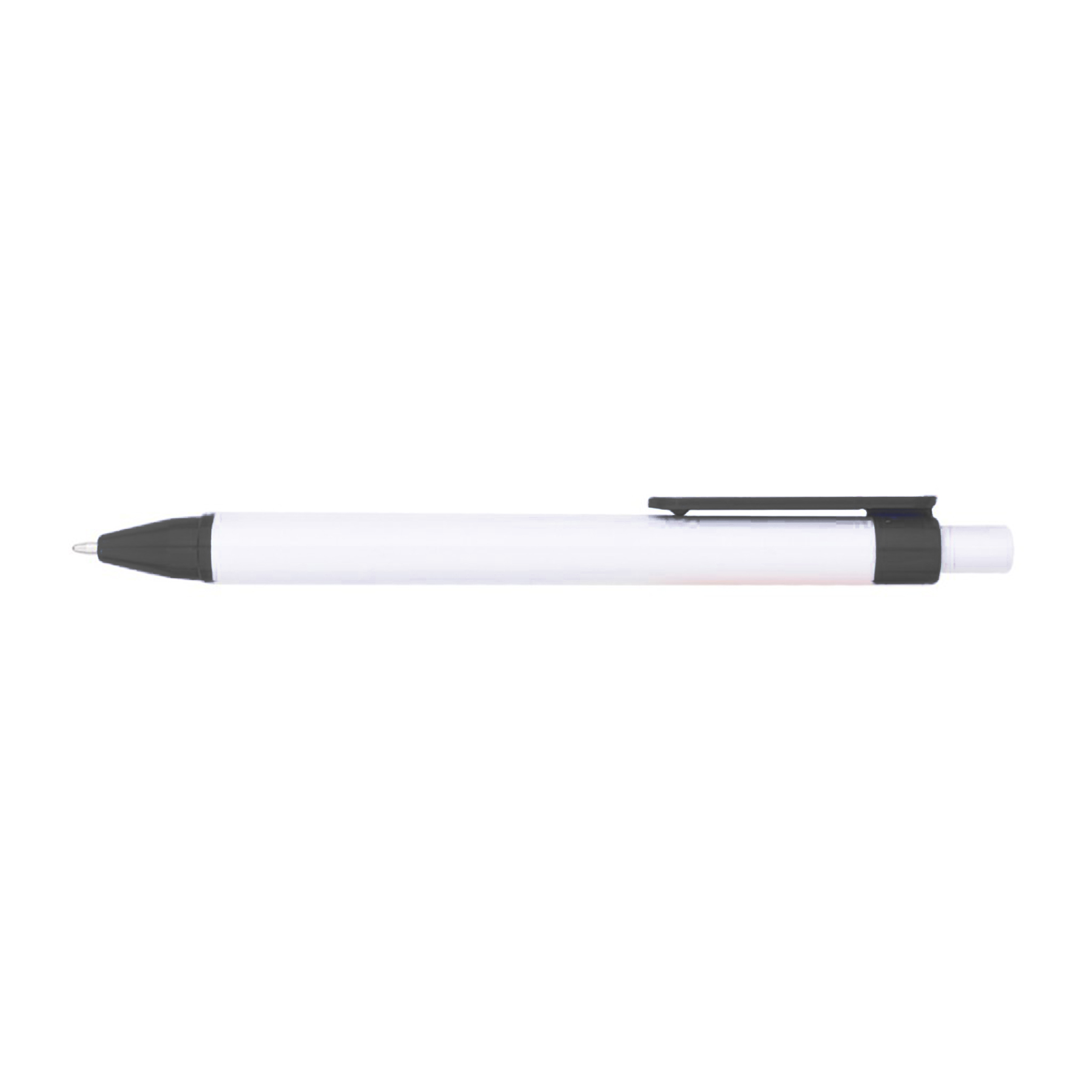 Plastic Ballpoint Pen w/Color Clip 8