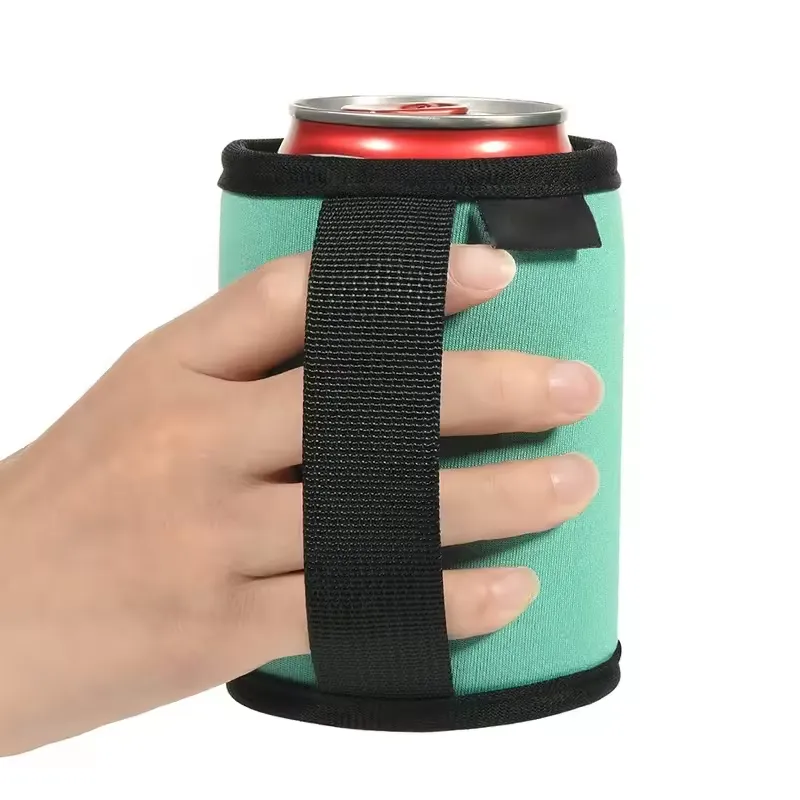 12 Oz. Neoprene Sublimated Can Cooler with Strap Handle 5