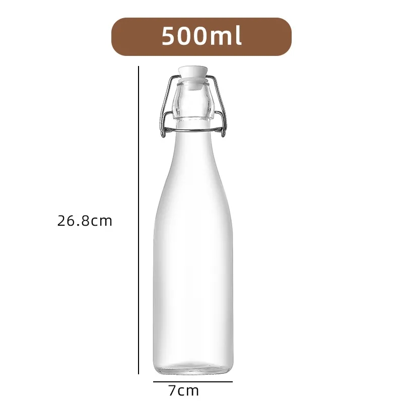 Buckle Glass Beverage Bottle 15