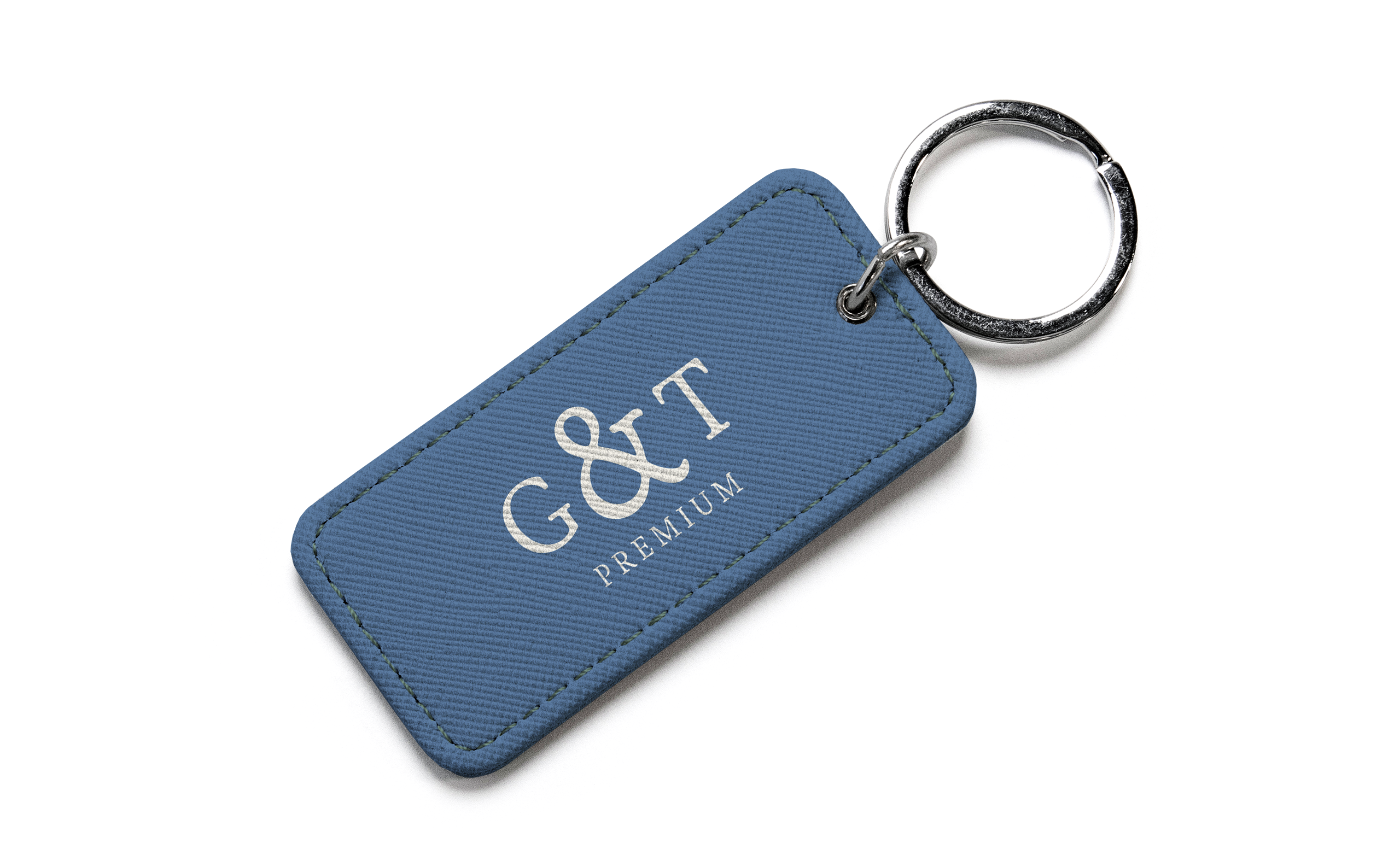 LVL Vegan Leather Rectangle Keychain