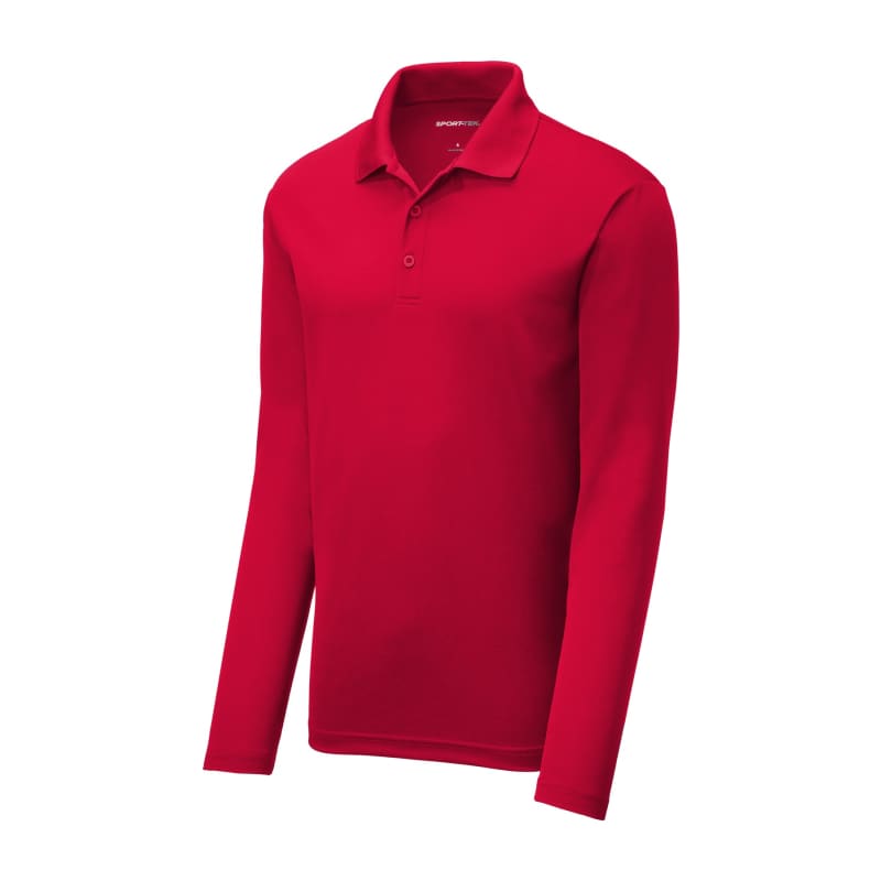 Sport-Tek PosiCharge RacerMesh Long Sleeve Polo. 2