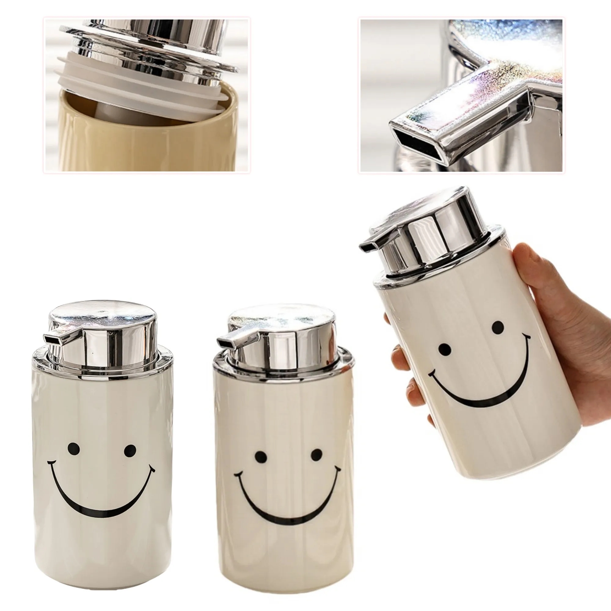 12oz Ceramic Soap Dispenser 3
