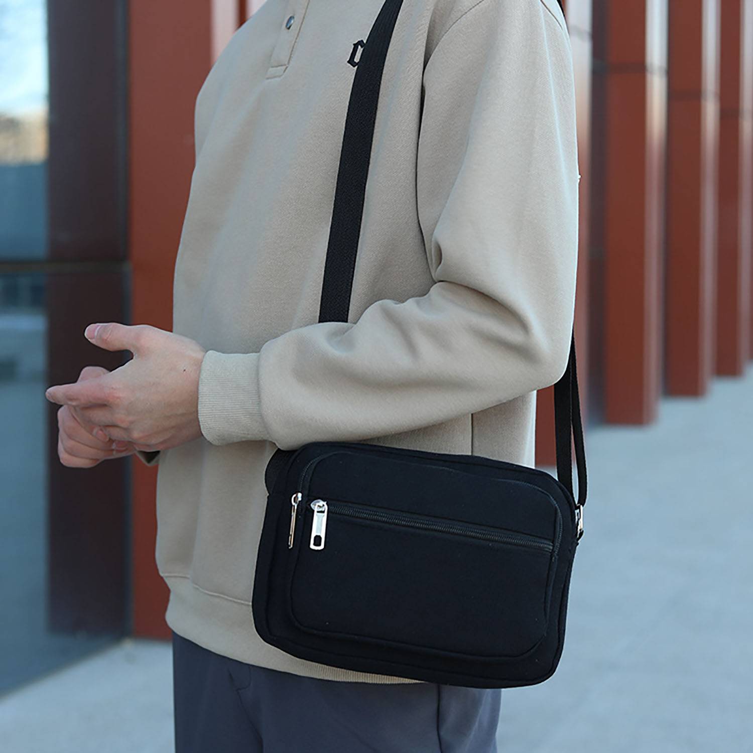 Vintage-Inspired Retro Canvas Crossbody Bag 11