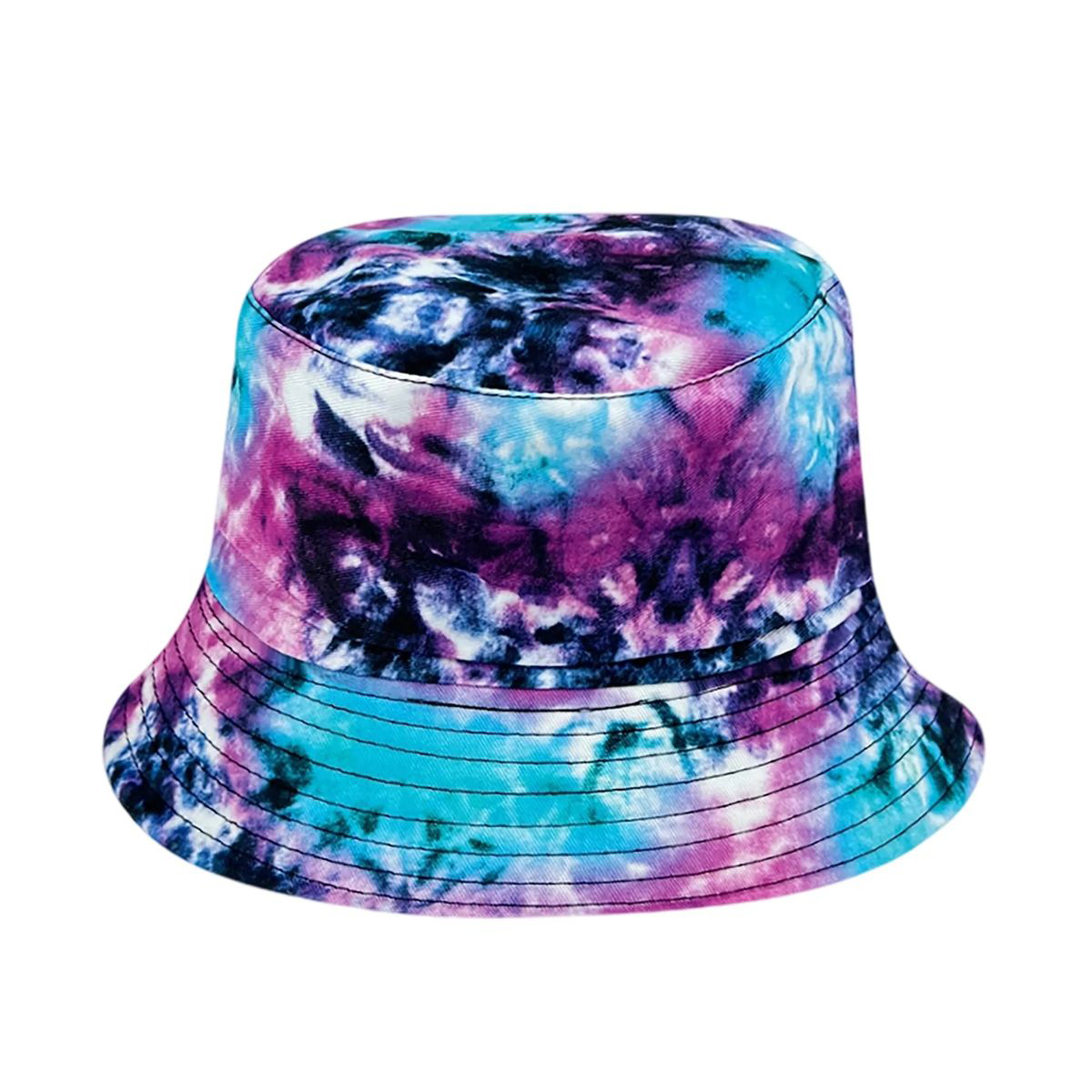 Plastic Tie Dye Hat with Foldable Double Sided Design 32