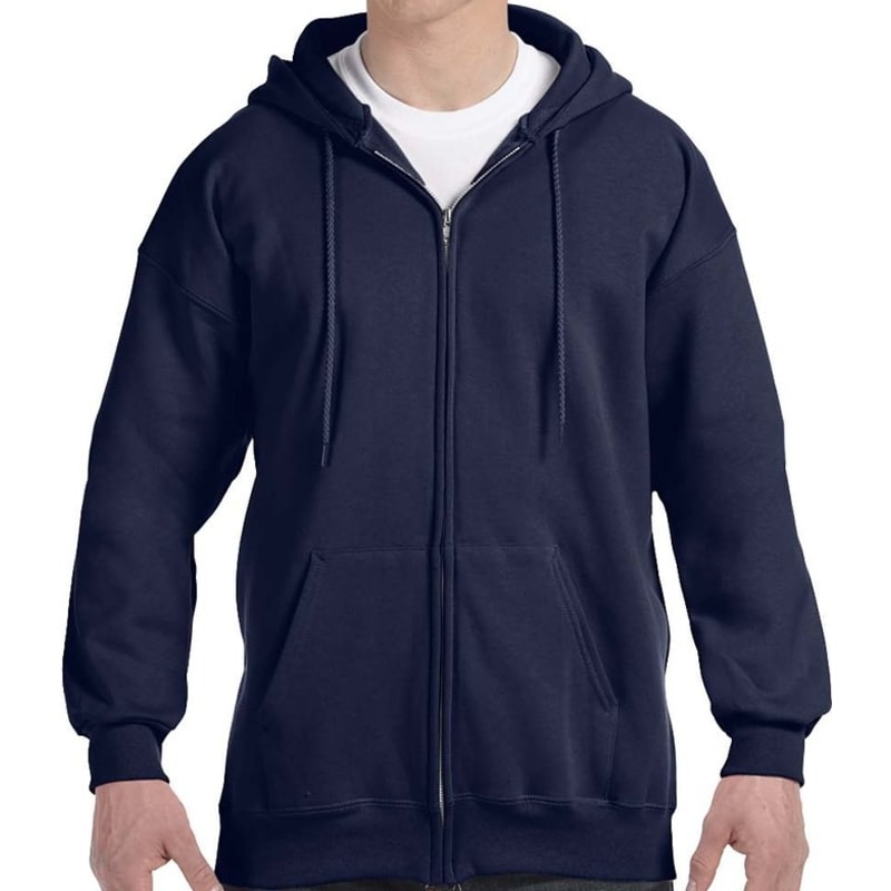 Hanes 9.7 Oz. Ultimate Cotton® 90/10 Full-Zip Hood, custom hoodie or sweatshirt with logo imprint 10