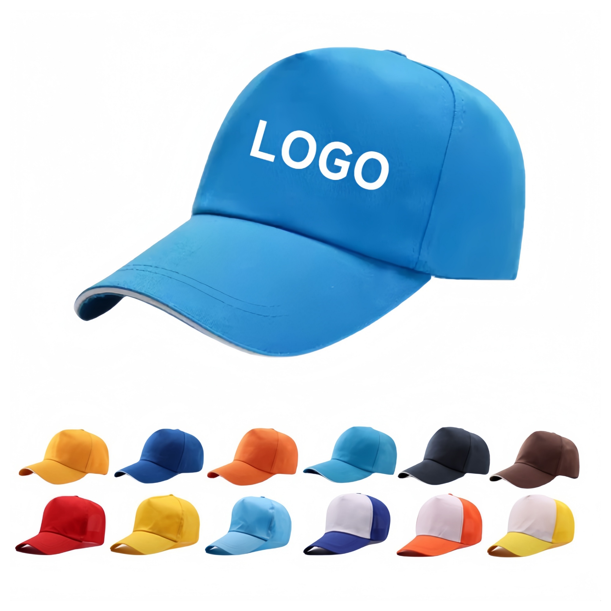 MOQ 100 PCS Plain Baseball Cap Hat Full Color 2