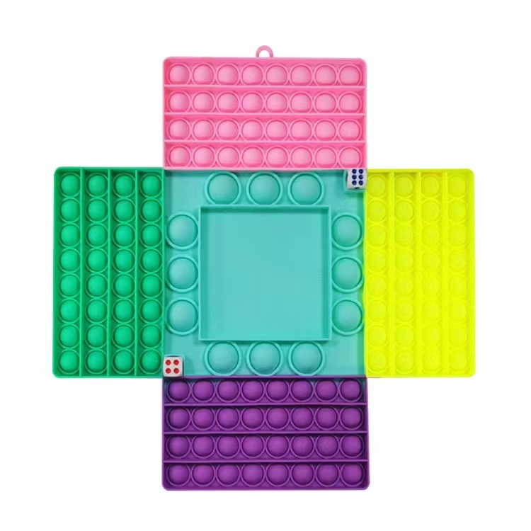 Big Size Pop Fidget Toy 4 Players Pop Chess Board Game 14