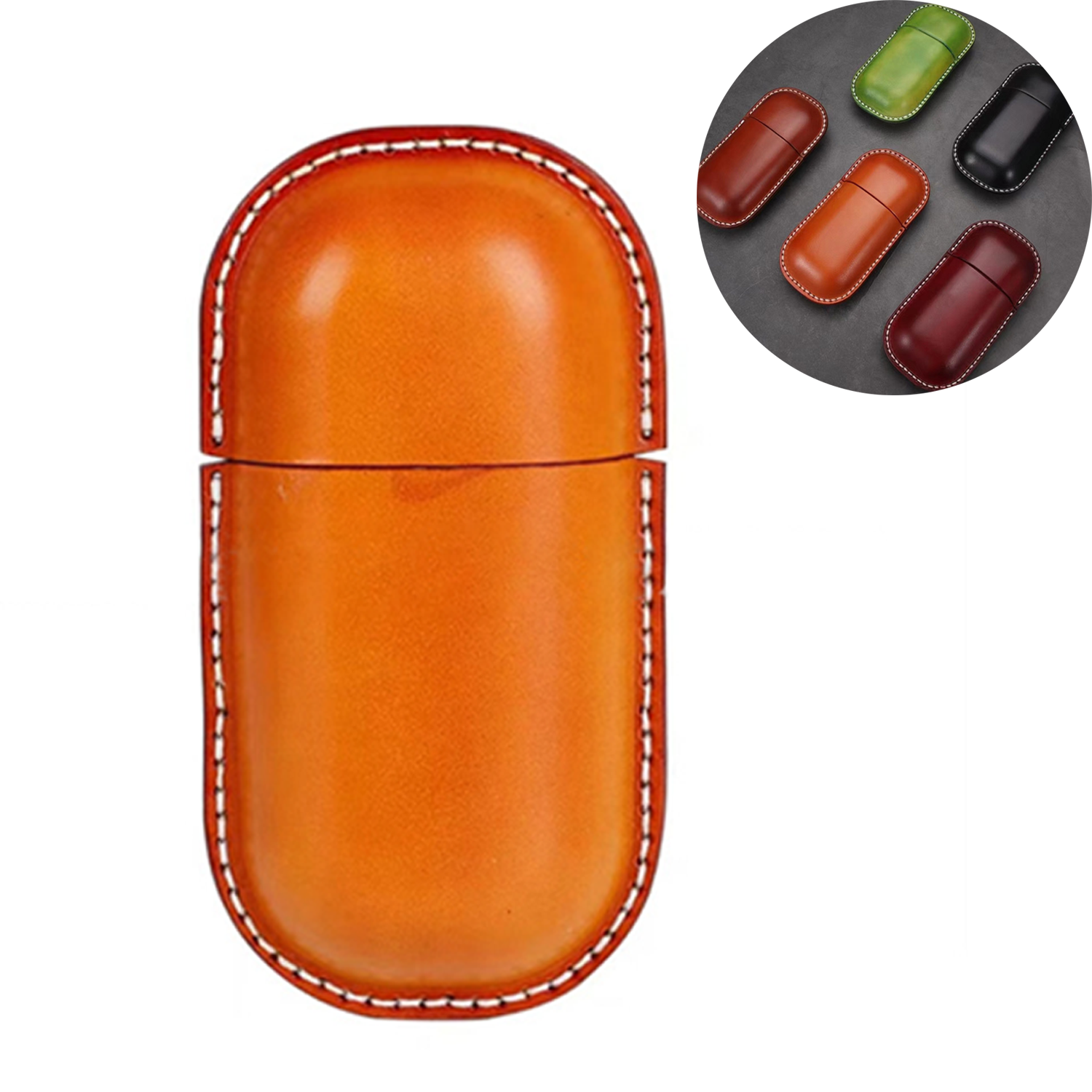 Genuine Leather Eyeglass Case 2