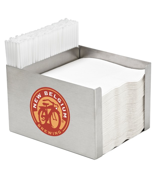 Stainless Steel Napkin/Straw Caddy 2