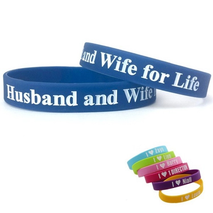 Custom Debossed Silicone Bracelet 1