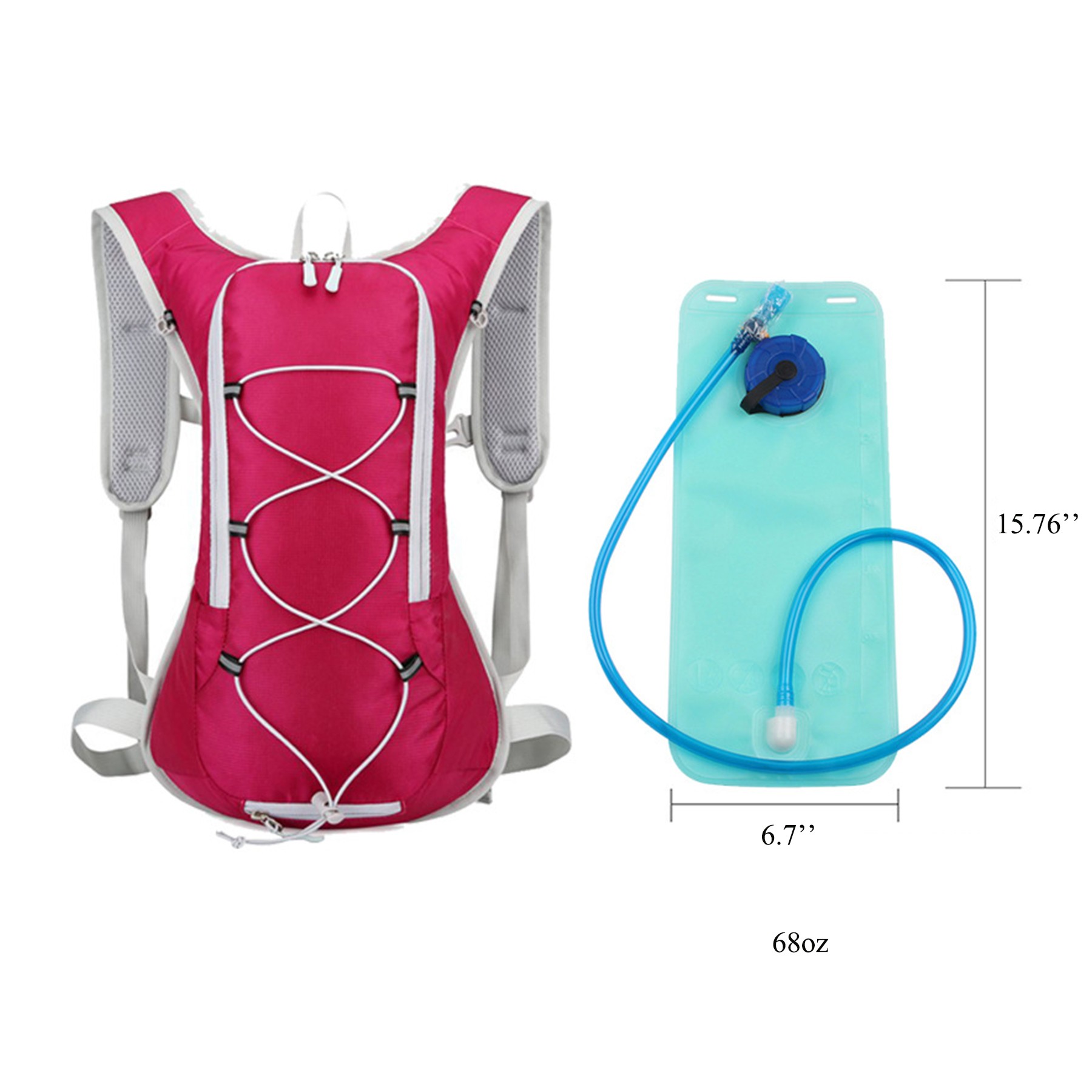 Hydration Backpack With 2L Water Bladder 8
