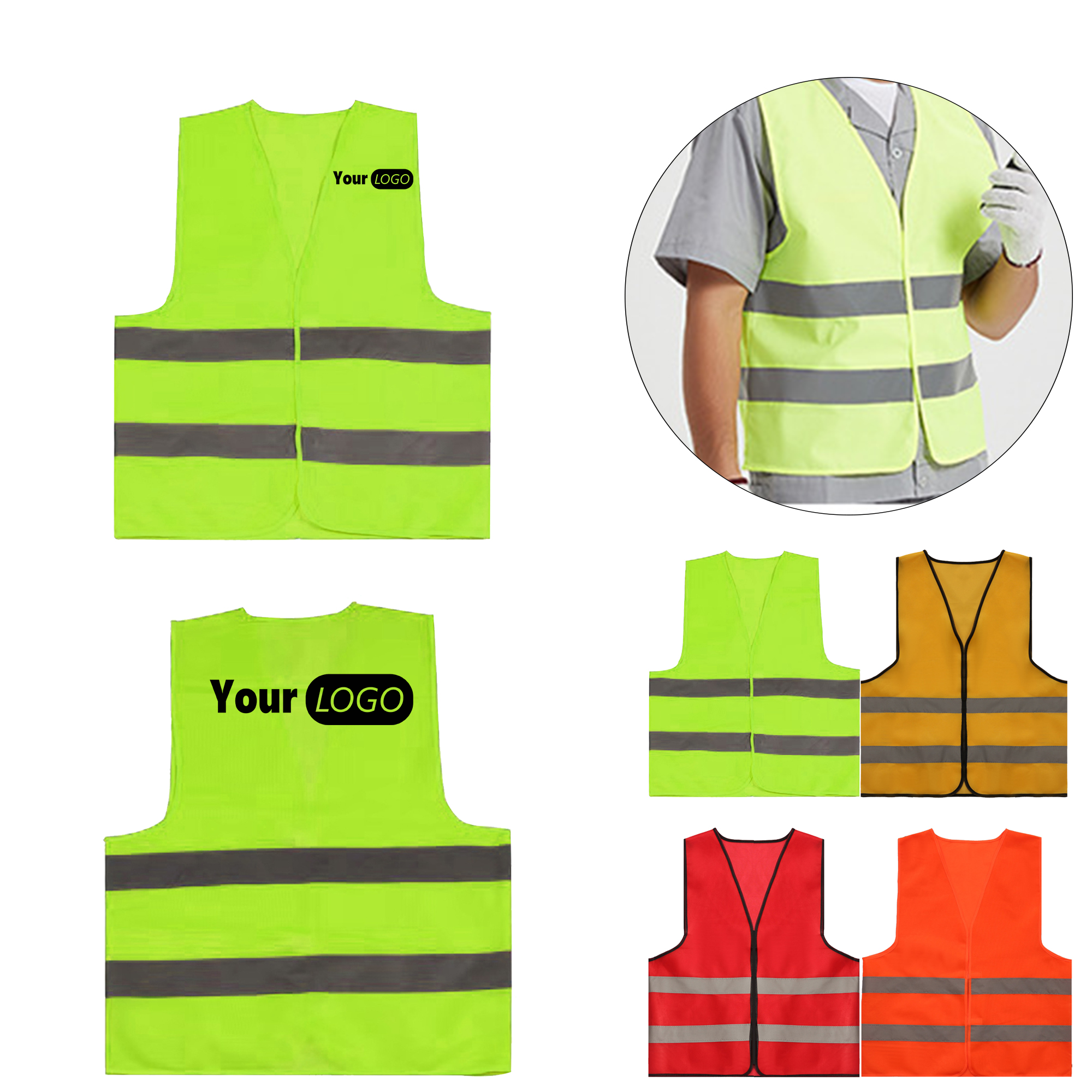 Polyester XL Reflective Safety Jacket 2