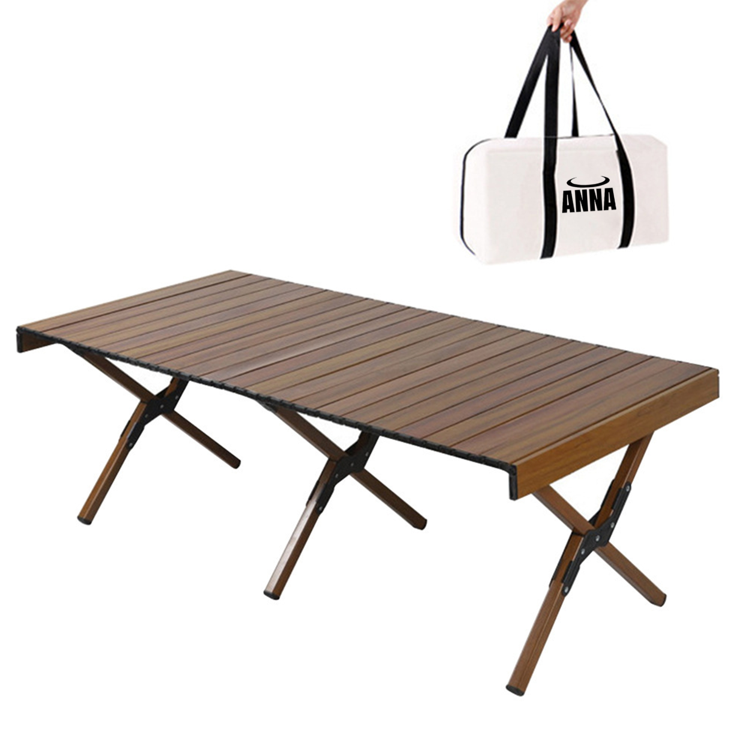 Portable 4-6 Person Roll-Up Picnic Table 1