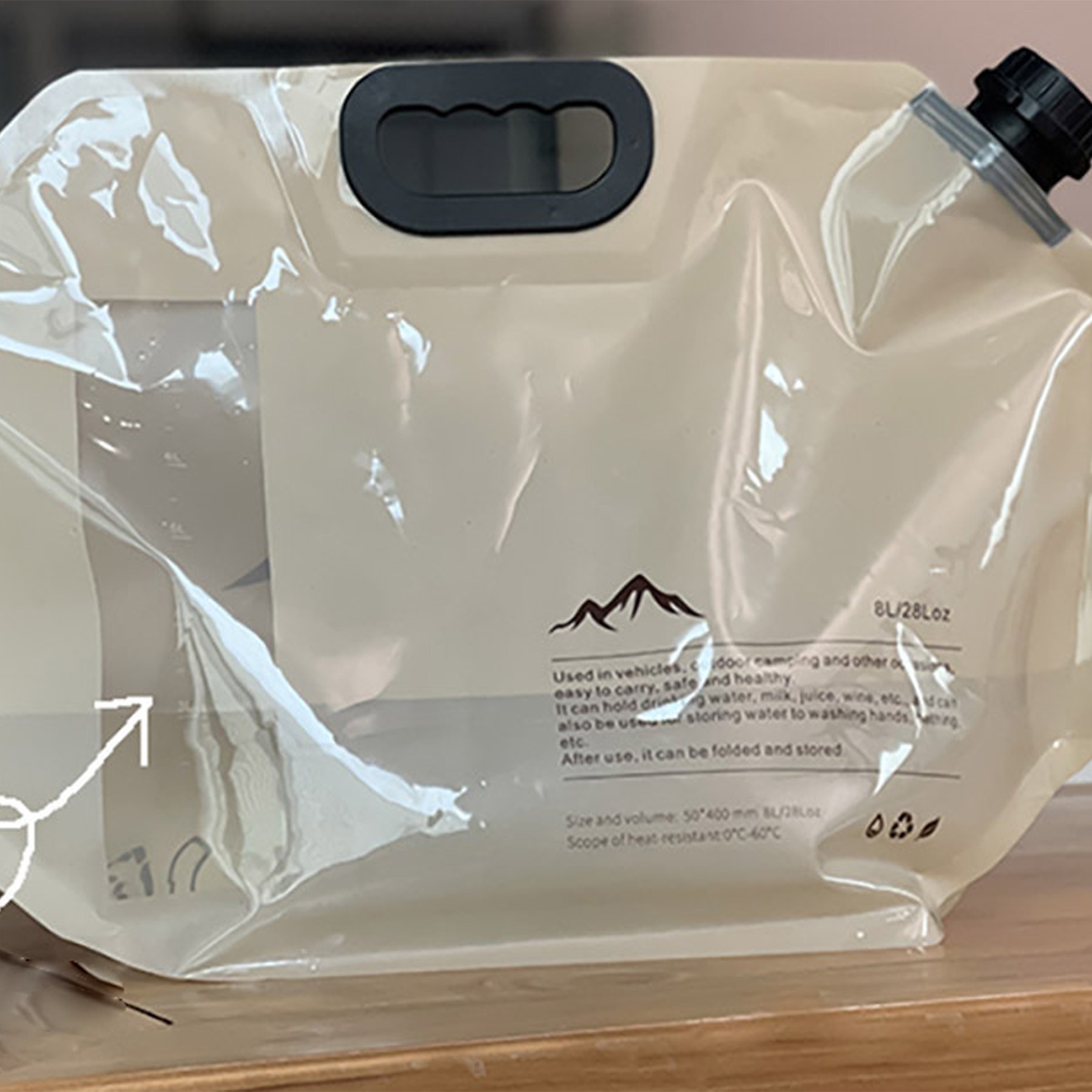 Premium Collapsible Water Container Bag For Camping 3