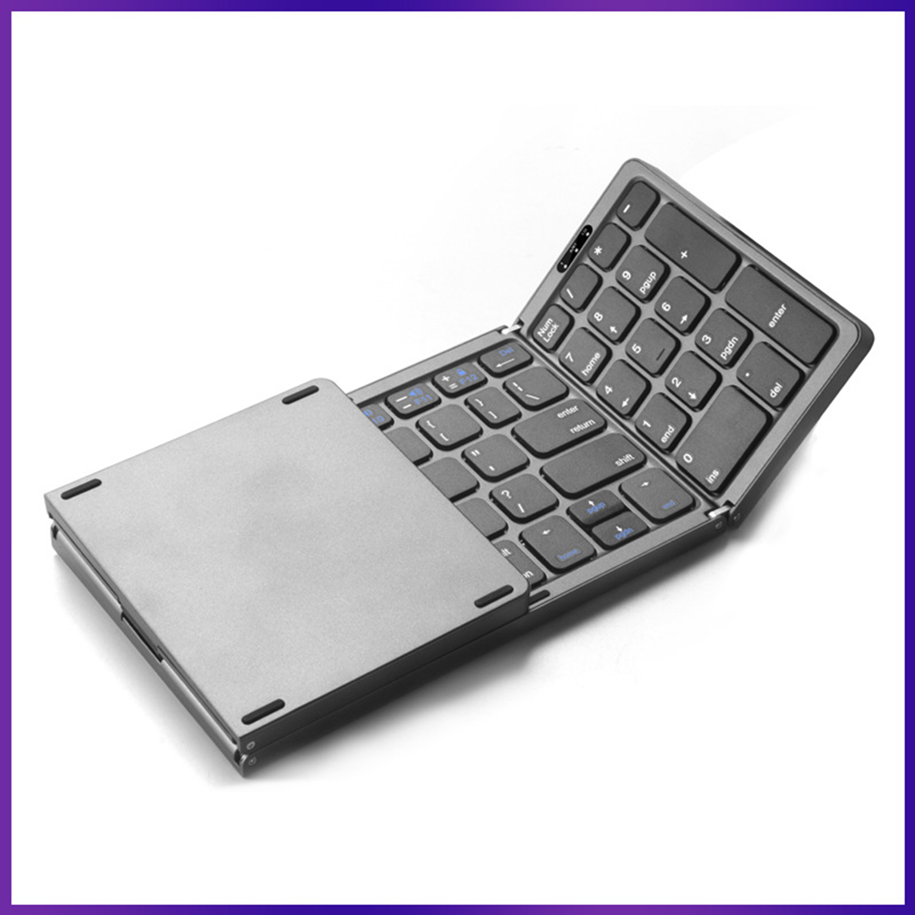Foldable Bluetooth Pad Tablet Pc Wireless Keyboard Touch Pad 2