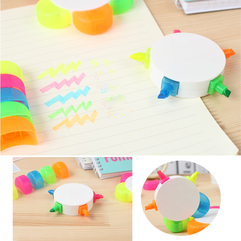 Flower Shape 5 Color Highlighter Marker 4