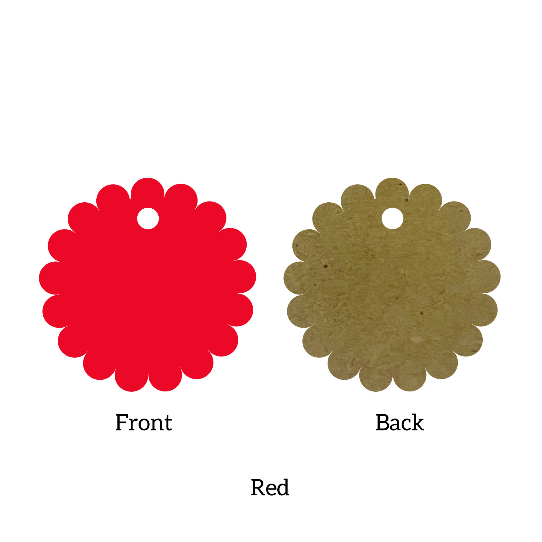 Free Shipping Solid Color Christmas Ornament - Flower 17
