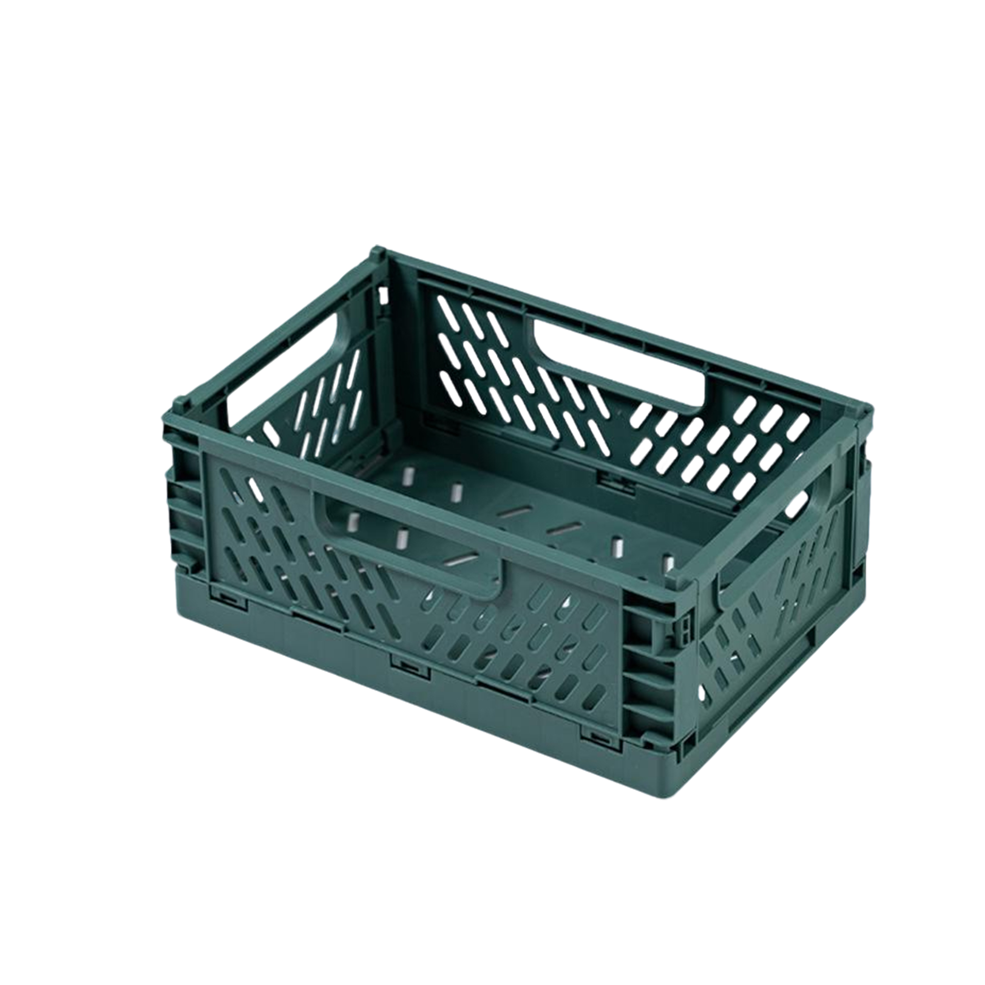 Mini Folding Storage Basket With Handle Polypropylene 6" 9