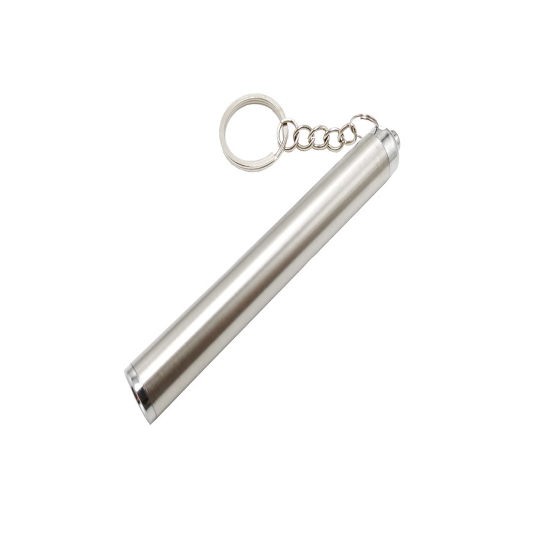 Stainless Steel High Brightness Led Flashlight With Keychain 2