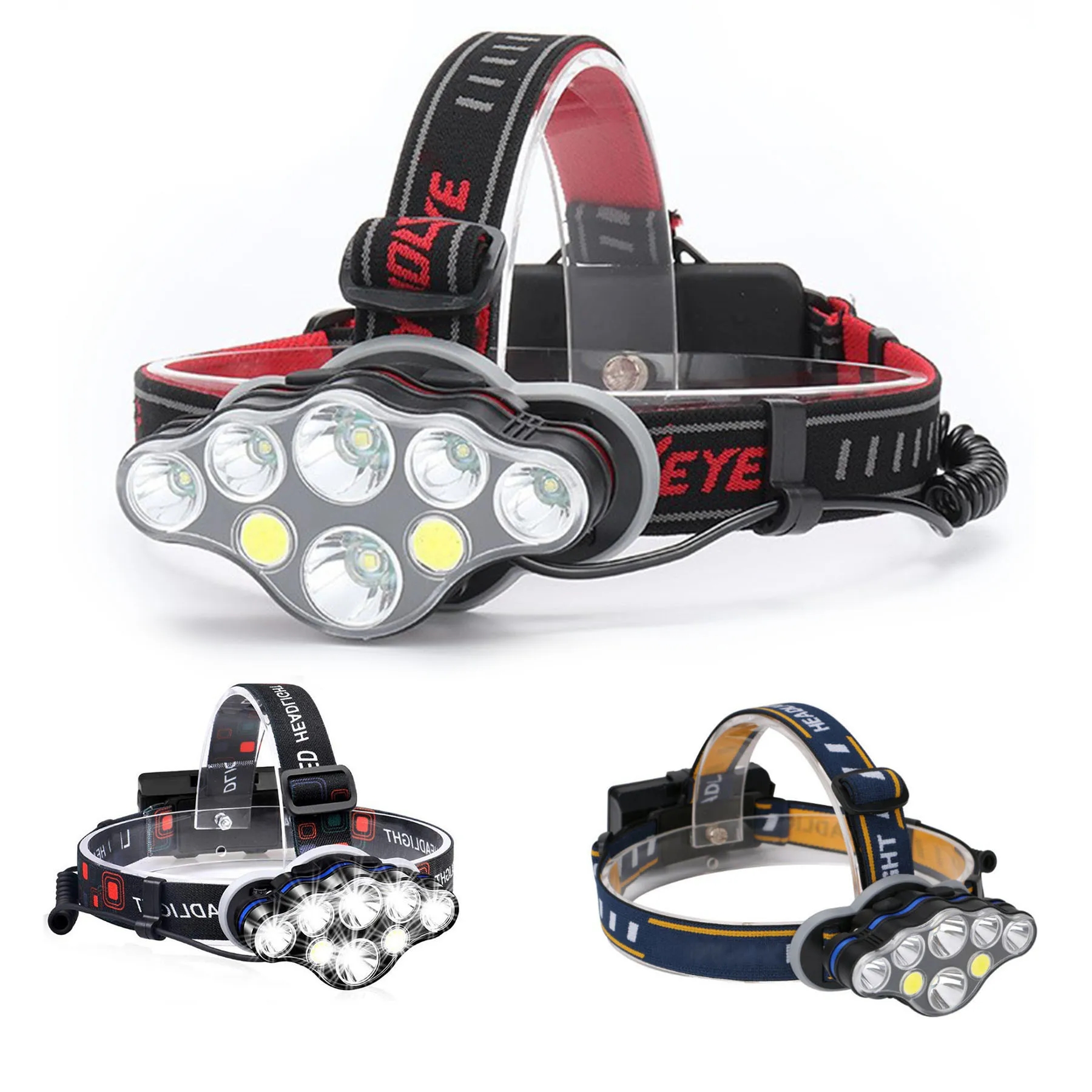 Charging Light Weight Waterproof High Lumen LED Headlight 2