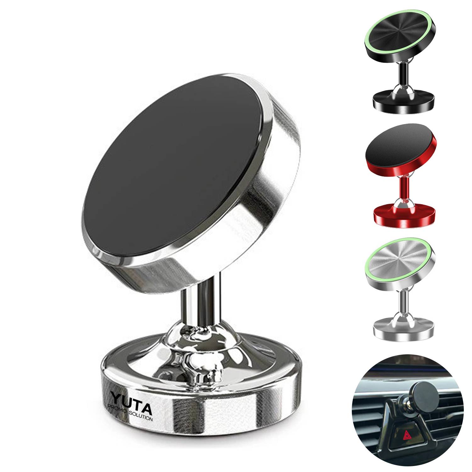 Dual Magnetic Phone Holder for Gym and Car 2