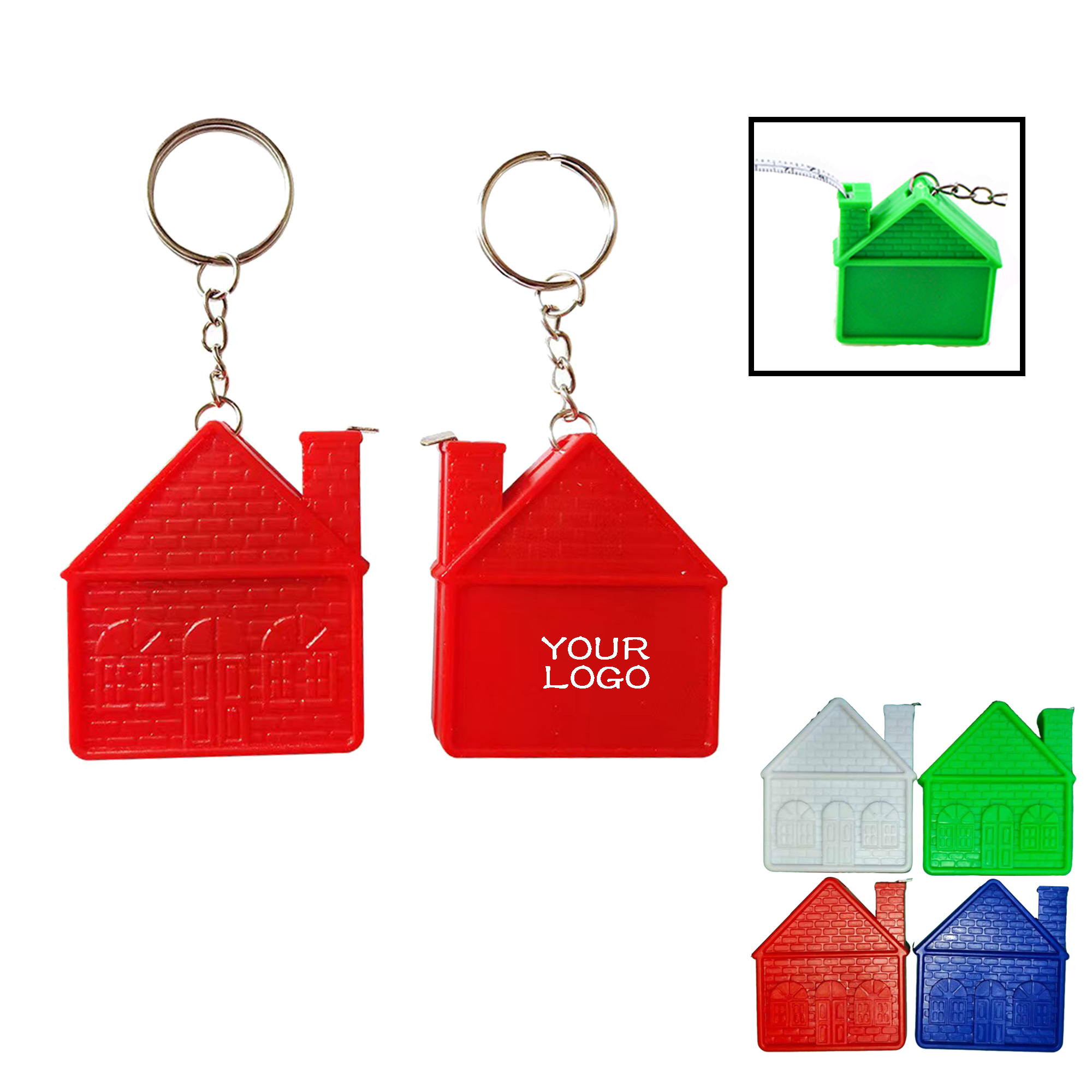 MOQ 20 PCS Portable Measuring Key Ring 3