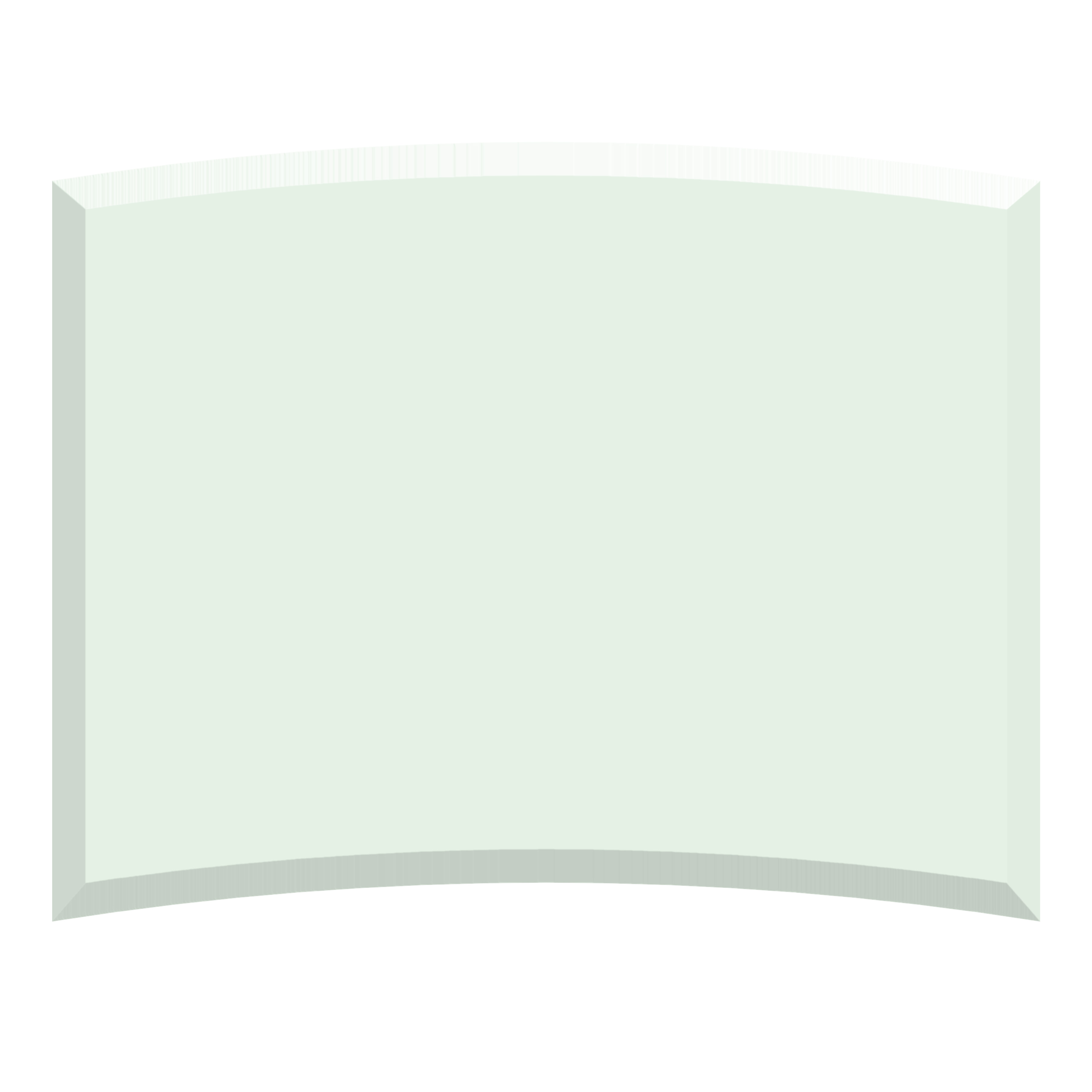 8" Jade Crystal Crescent Award (8"x6")