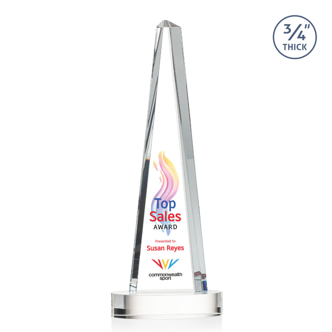 Majestic Tower VividPrint™ Award on Alberton Base - Clear 2