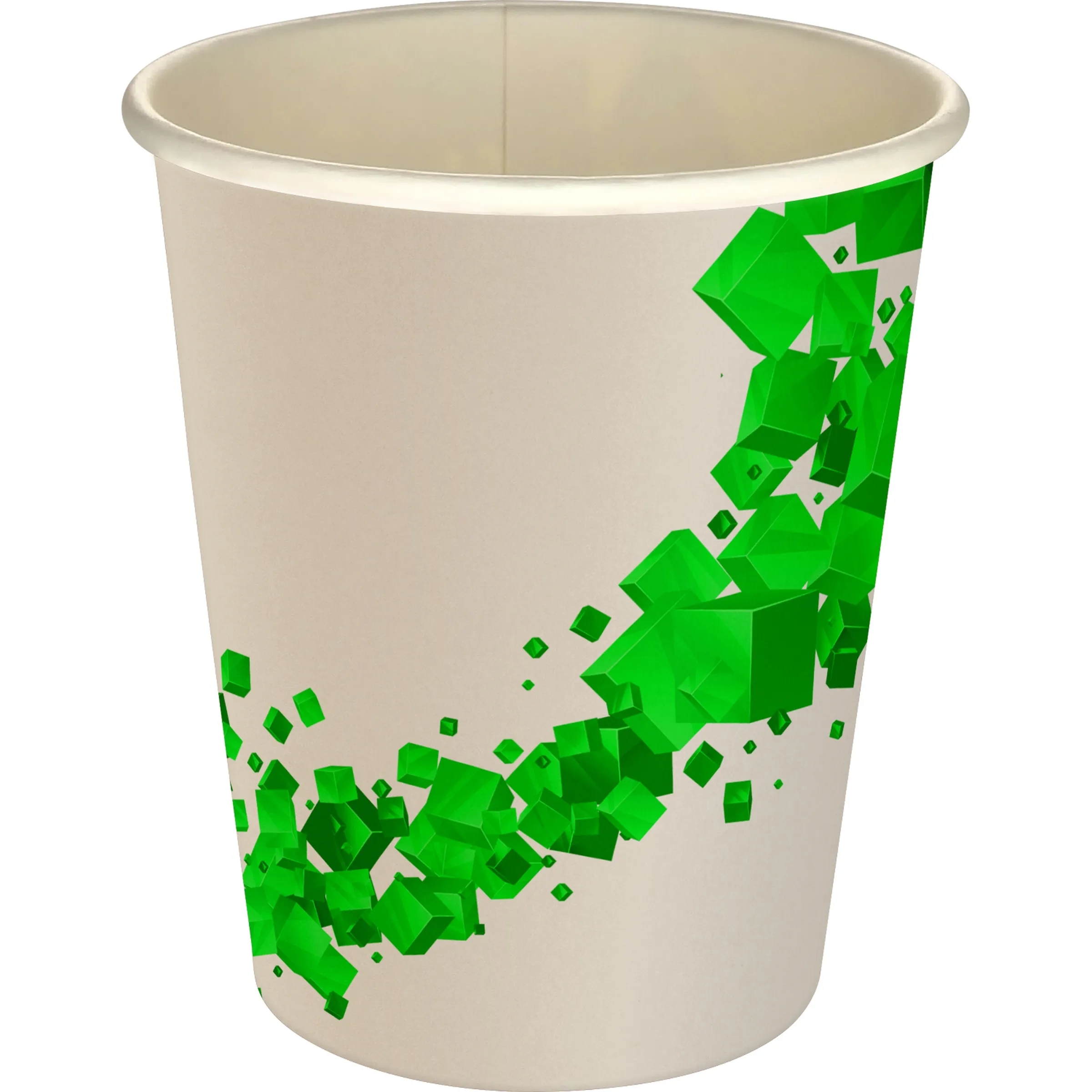 5 oz Full Color Floating Cubes Paper Cup, custom paper cup with logo imprint 10