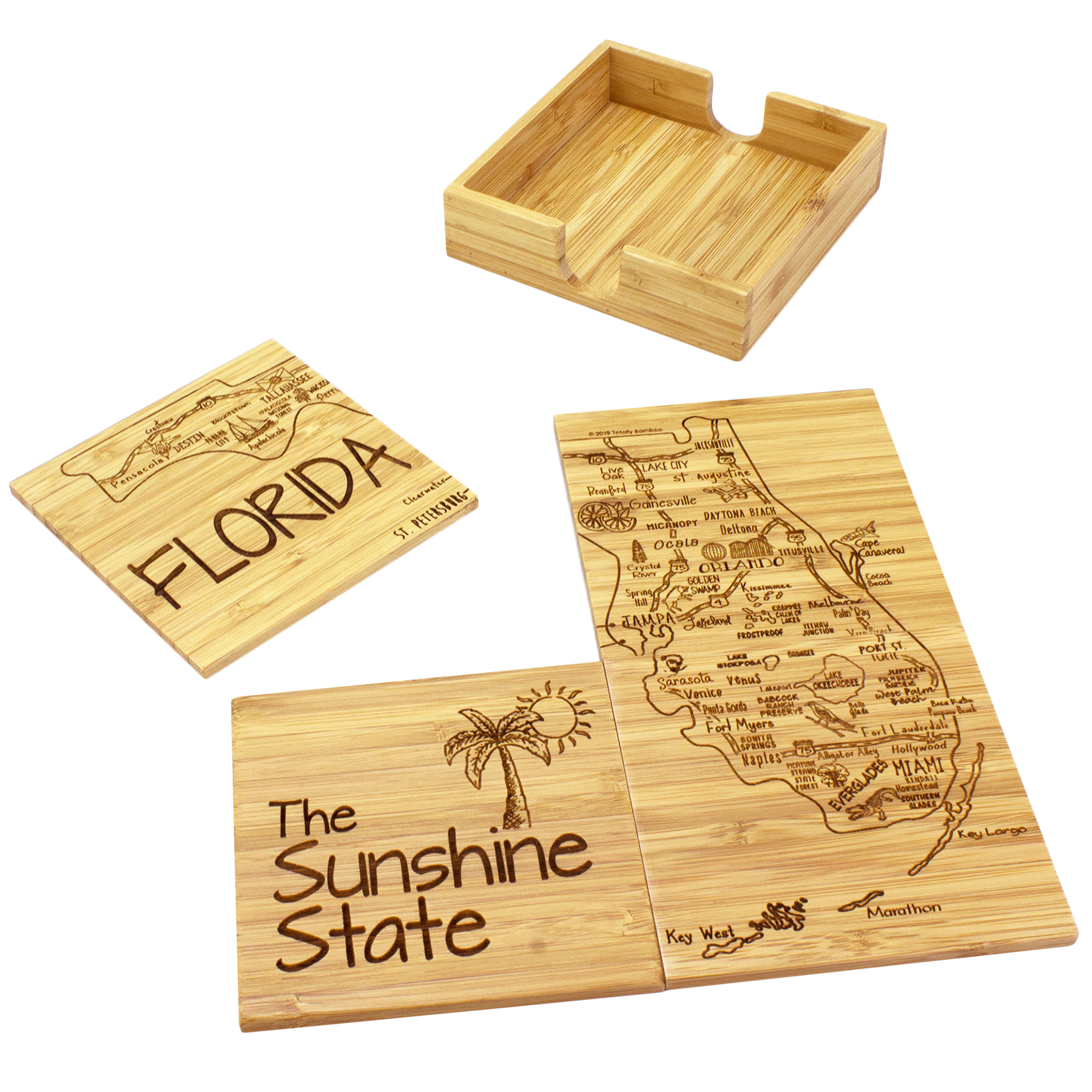Florida Puzzle Coaster Set 7