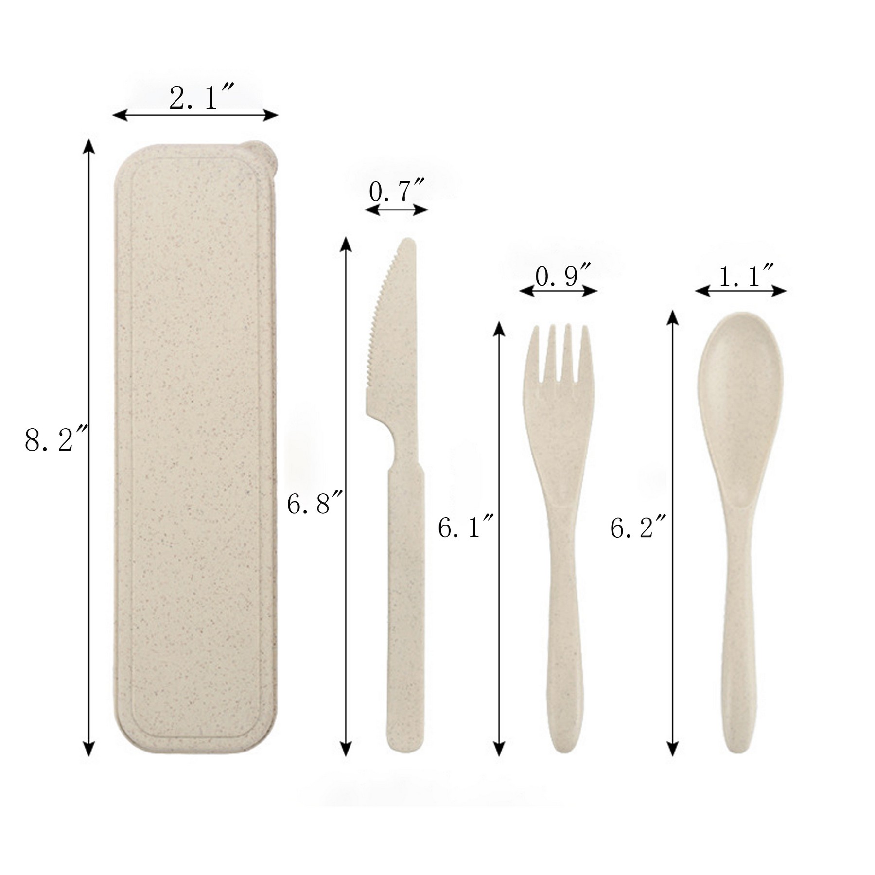 Wheat Straw Cutlery Set 3
