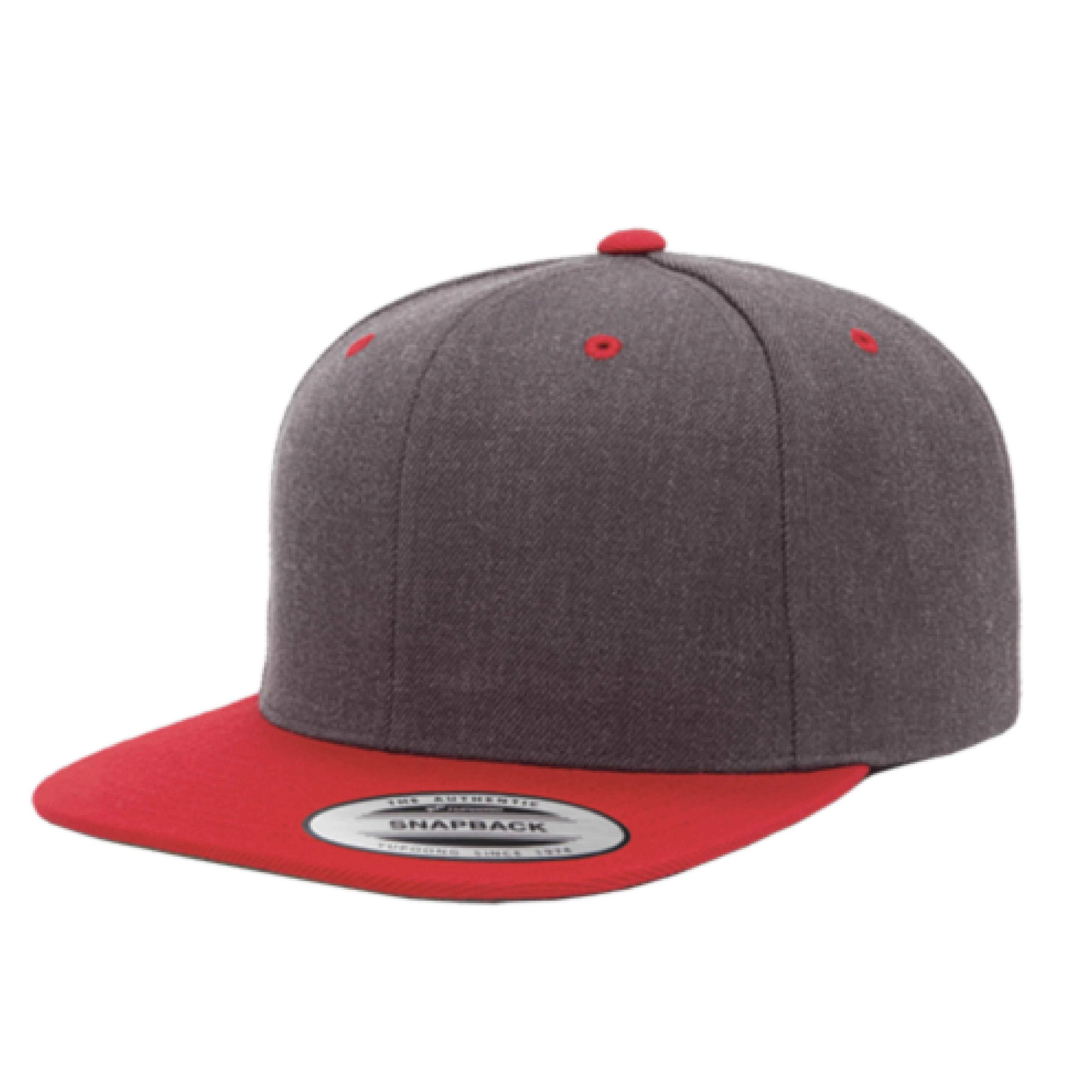 Yupoong 6089M YP Classics Premium Flat Bill Snapback Hat with Embroidery 32