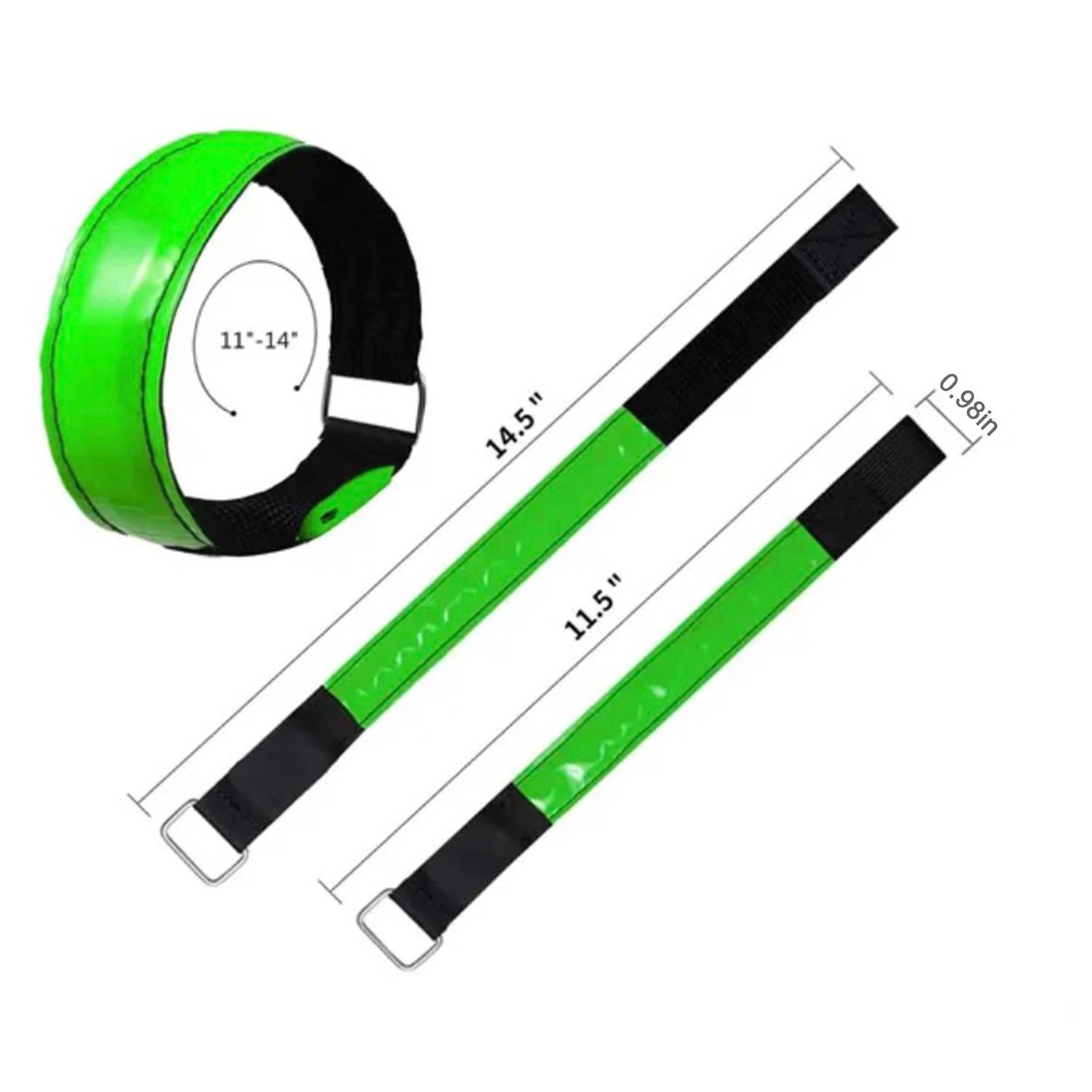 Battery Powered LED Slap Band Safety Armband Adjustable 2