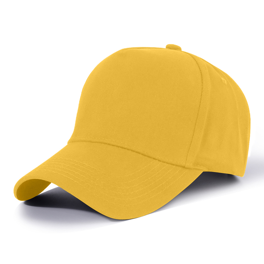 Stock Solid Color Cotton 5-Panel Baseball Cap 31