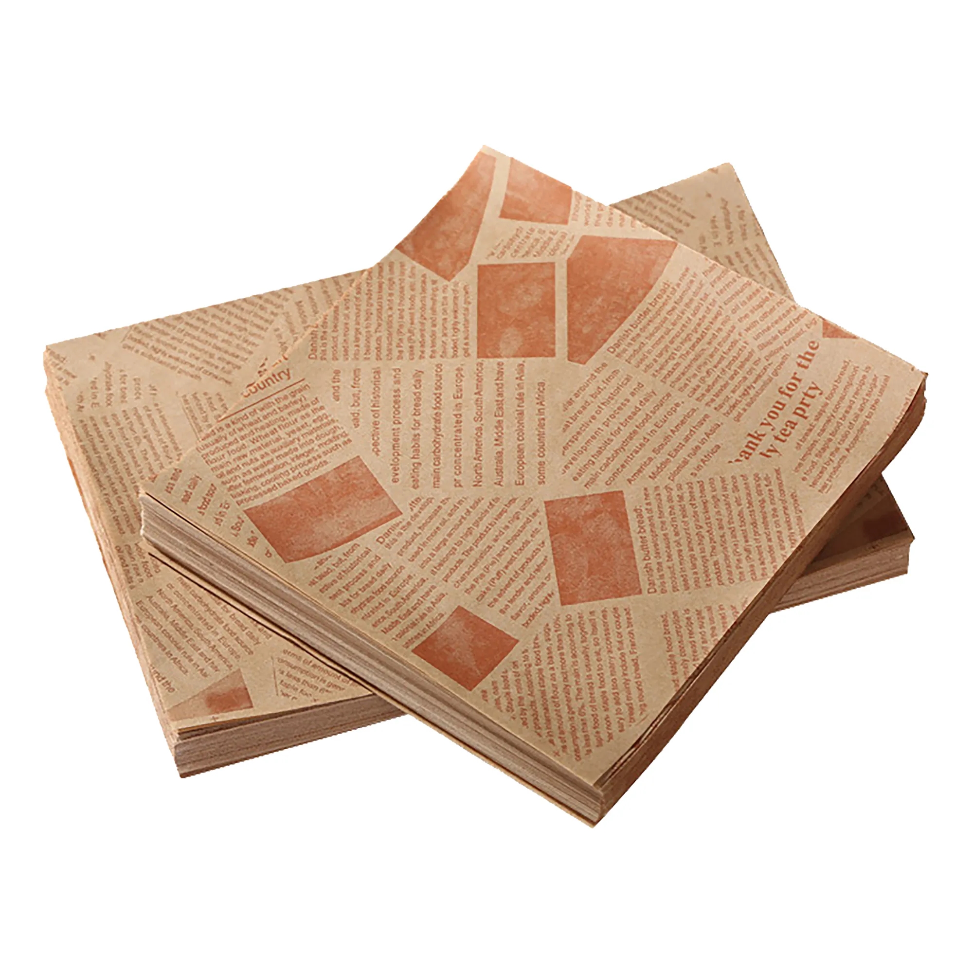MOQ 30 Packs Hamburger Wrapping Paper 4