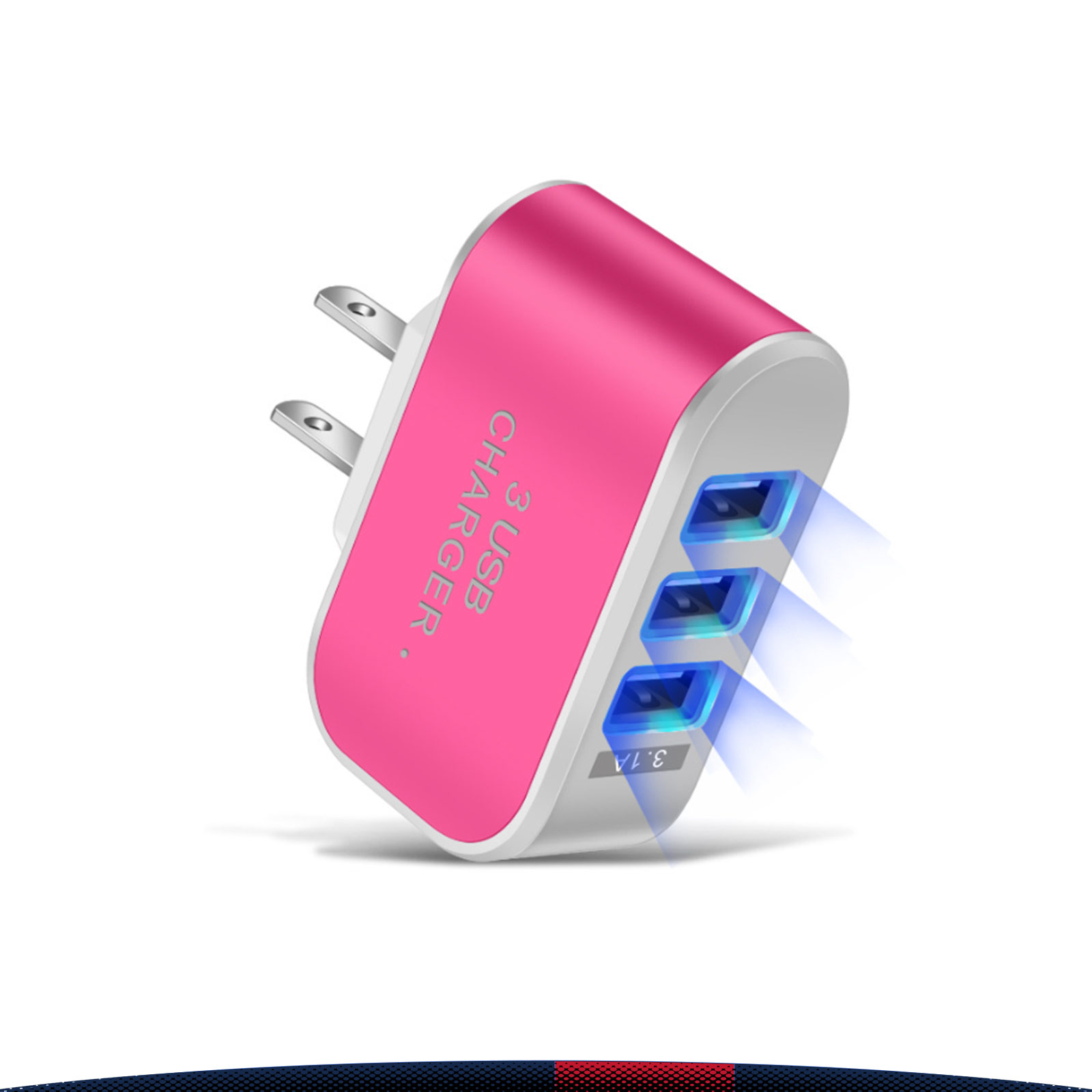 Trevolt 3-Port LED USB Wall Charger 5