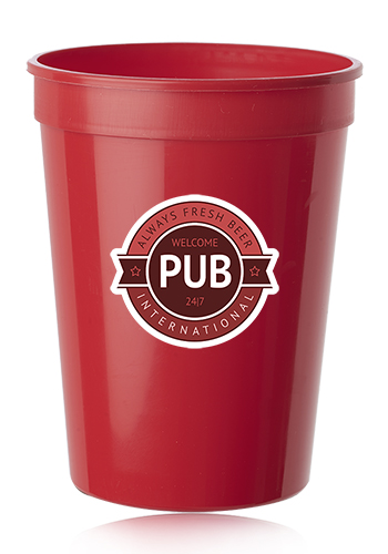 12 oz. Plastic Stadium Cups 16
