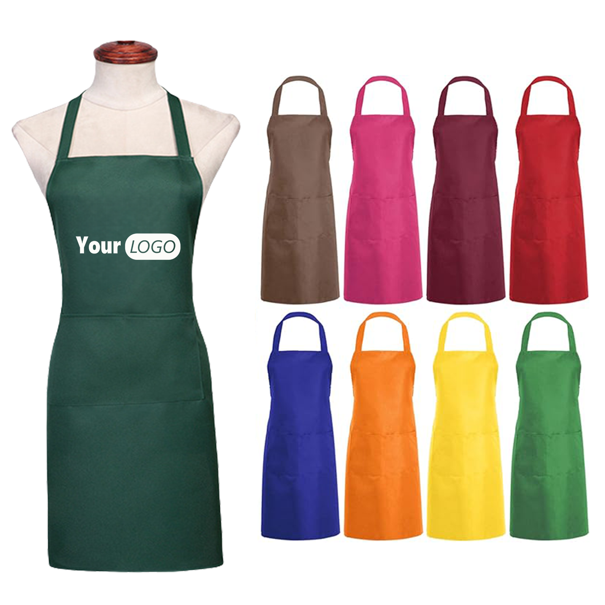 Polyester Kitchen Apron MOQ50 1