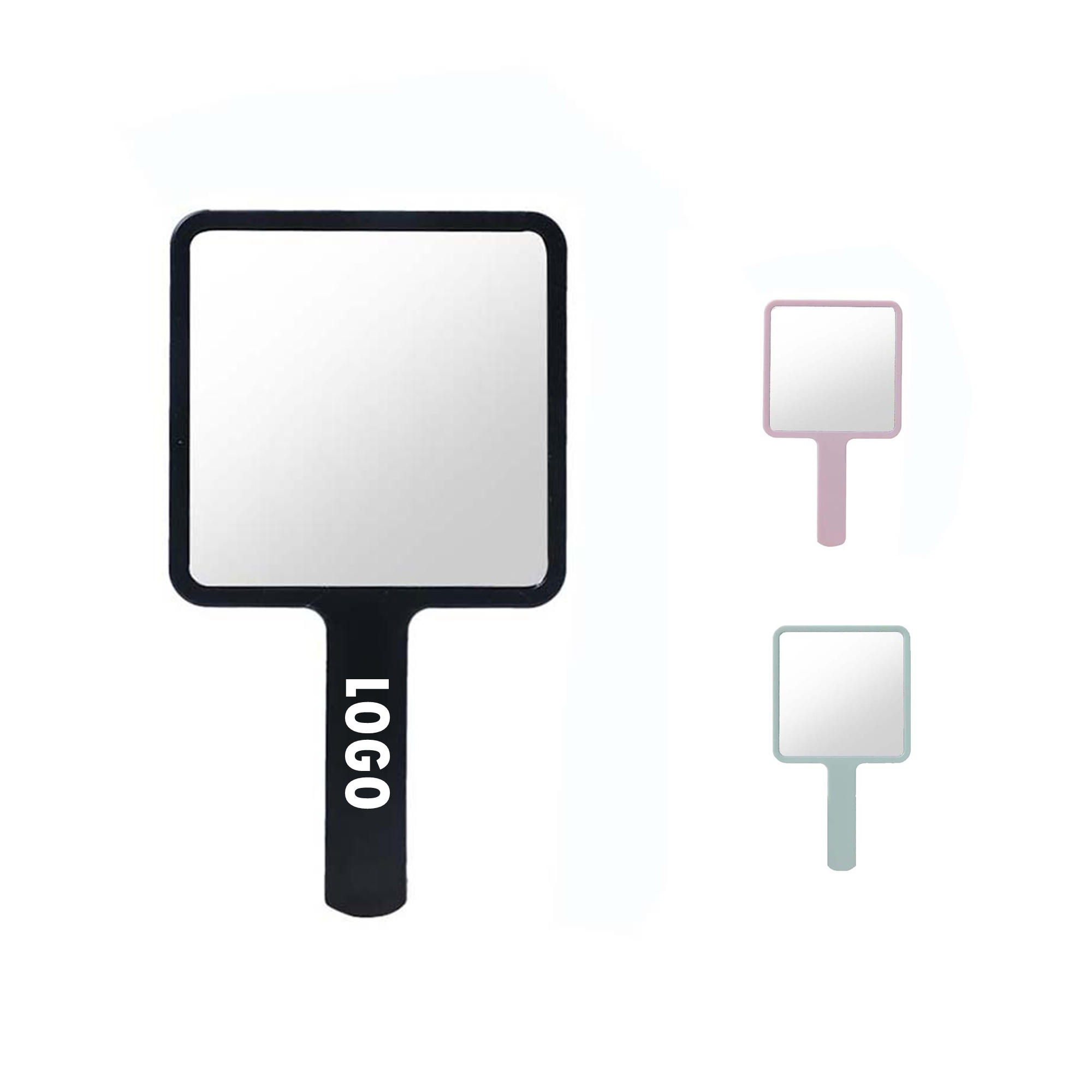 Handheld Square Makeup Mirror