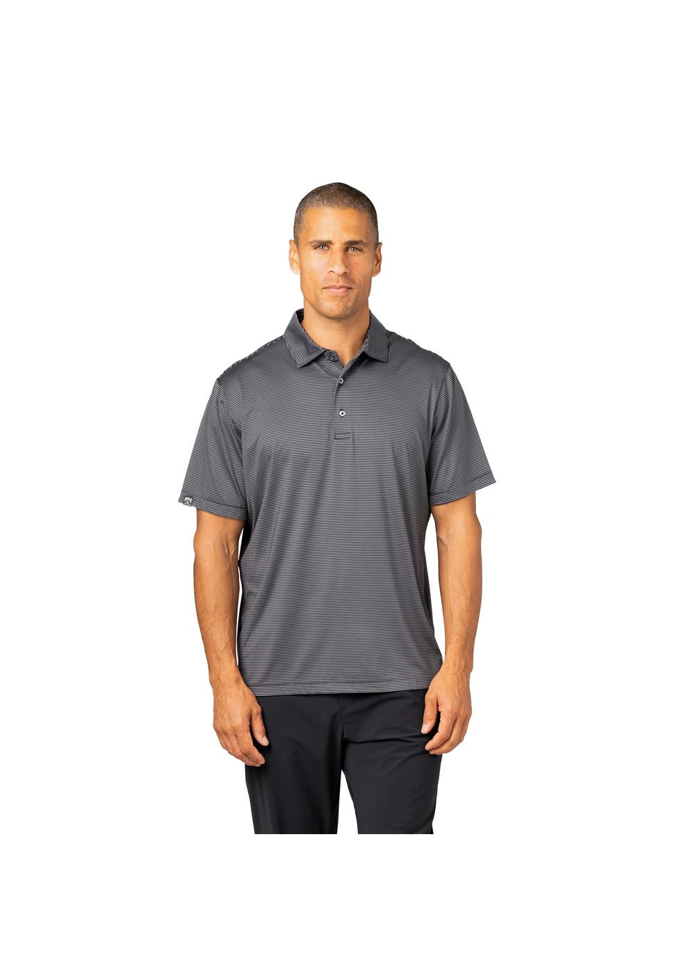 Storm Creek Men's Optimist II Microstripe Short Sleeve Polo 24