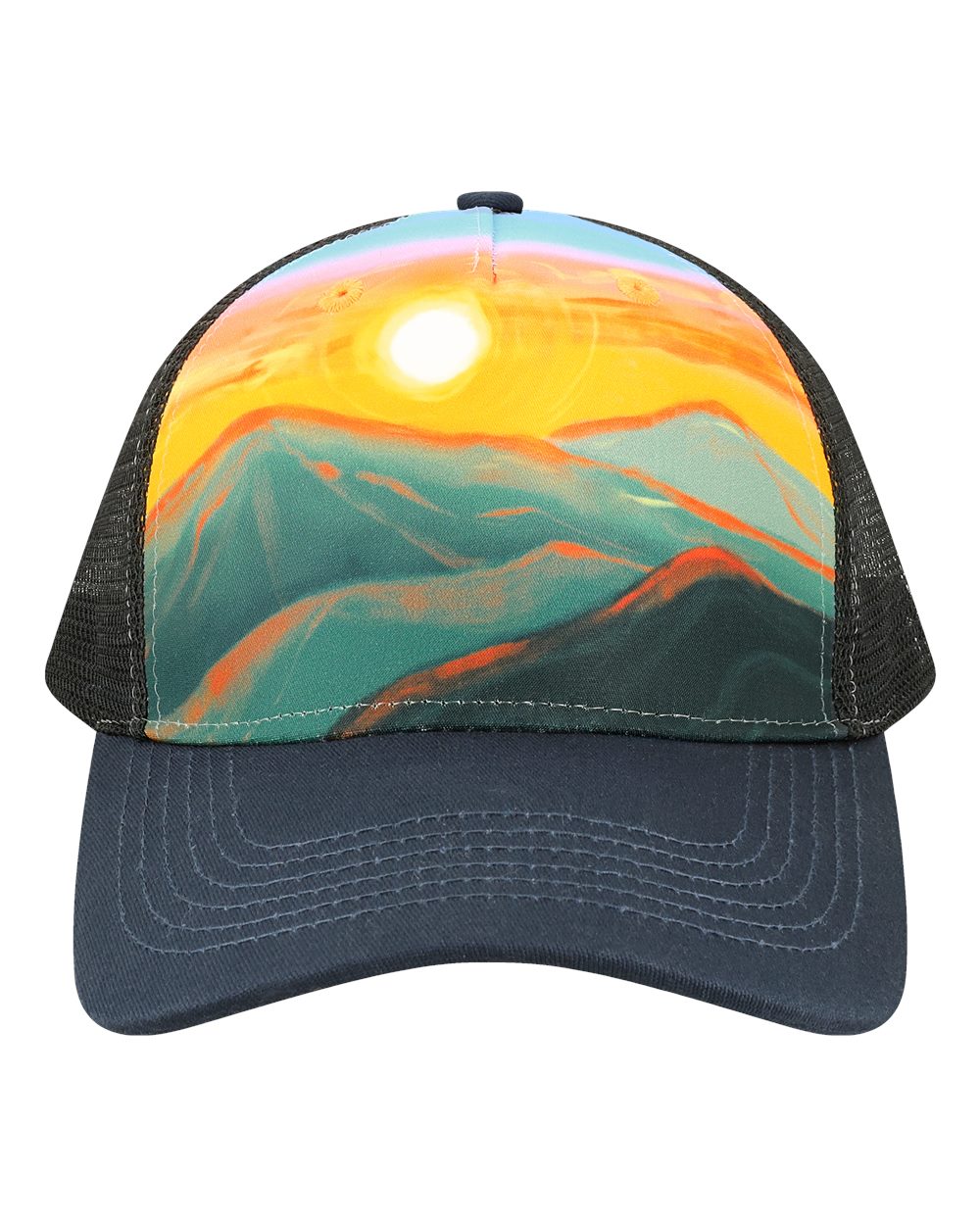 Printed Five-Panel Trucker Cap - 5PTKR 41
