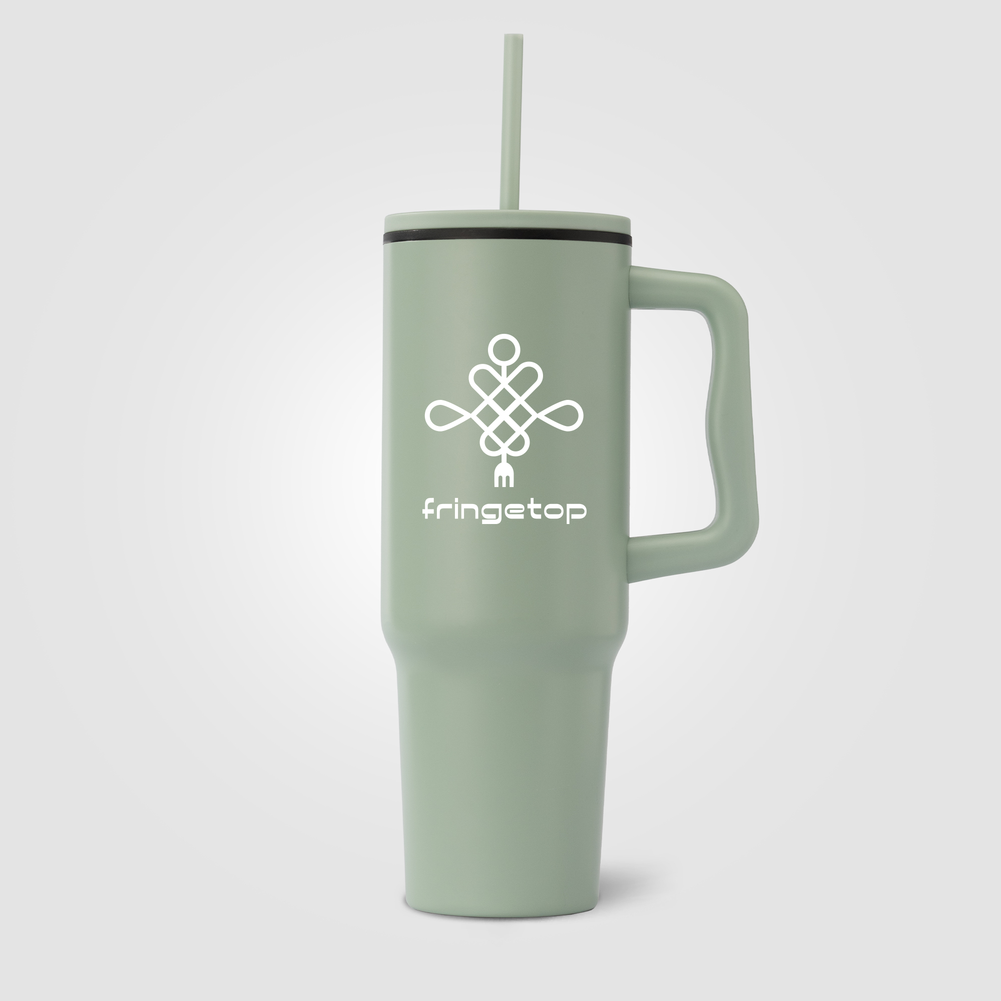 Polar - 40 oz. Stainless Steel Tumbler with Plastic Liner and Straw 35