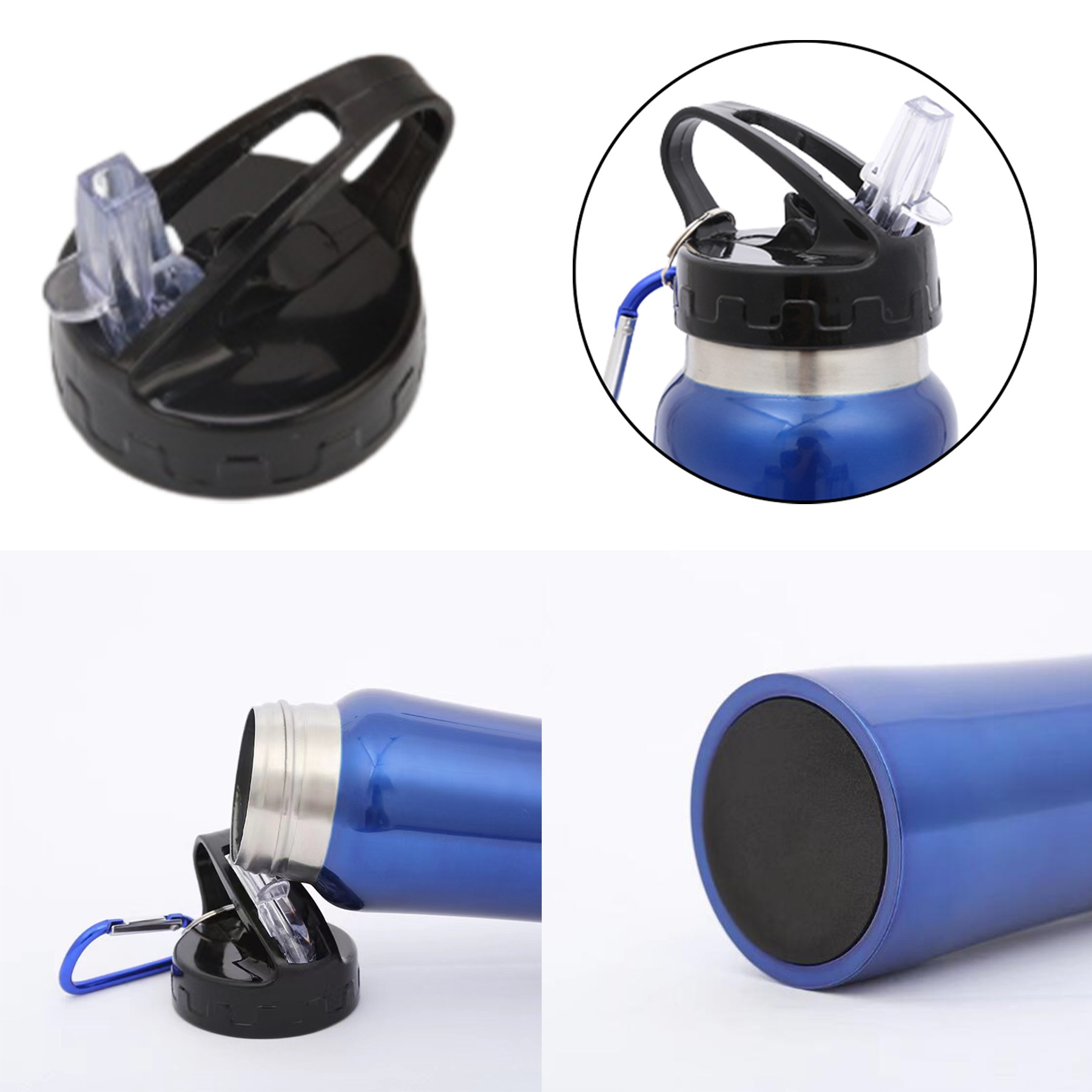 24Oz Sport Stainless Steel Insulated Bottle, custom water bottle with logo imprint 2