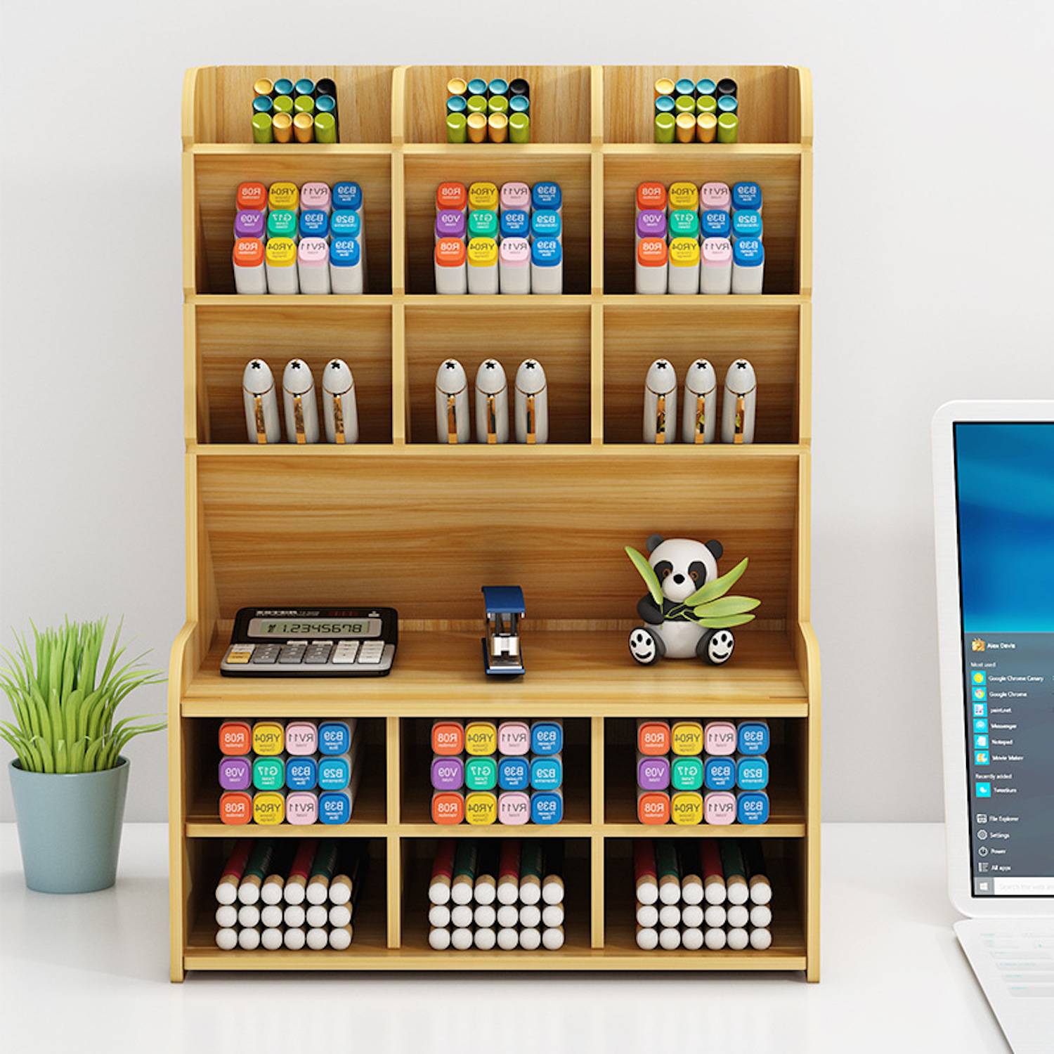 Wooden Pen Organizer 2