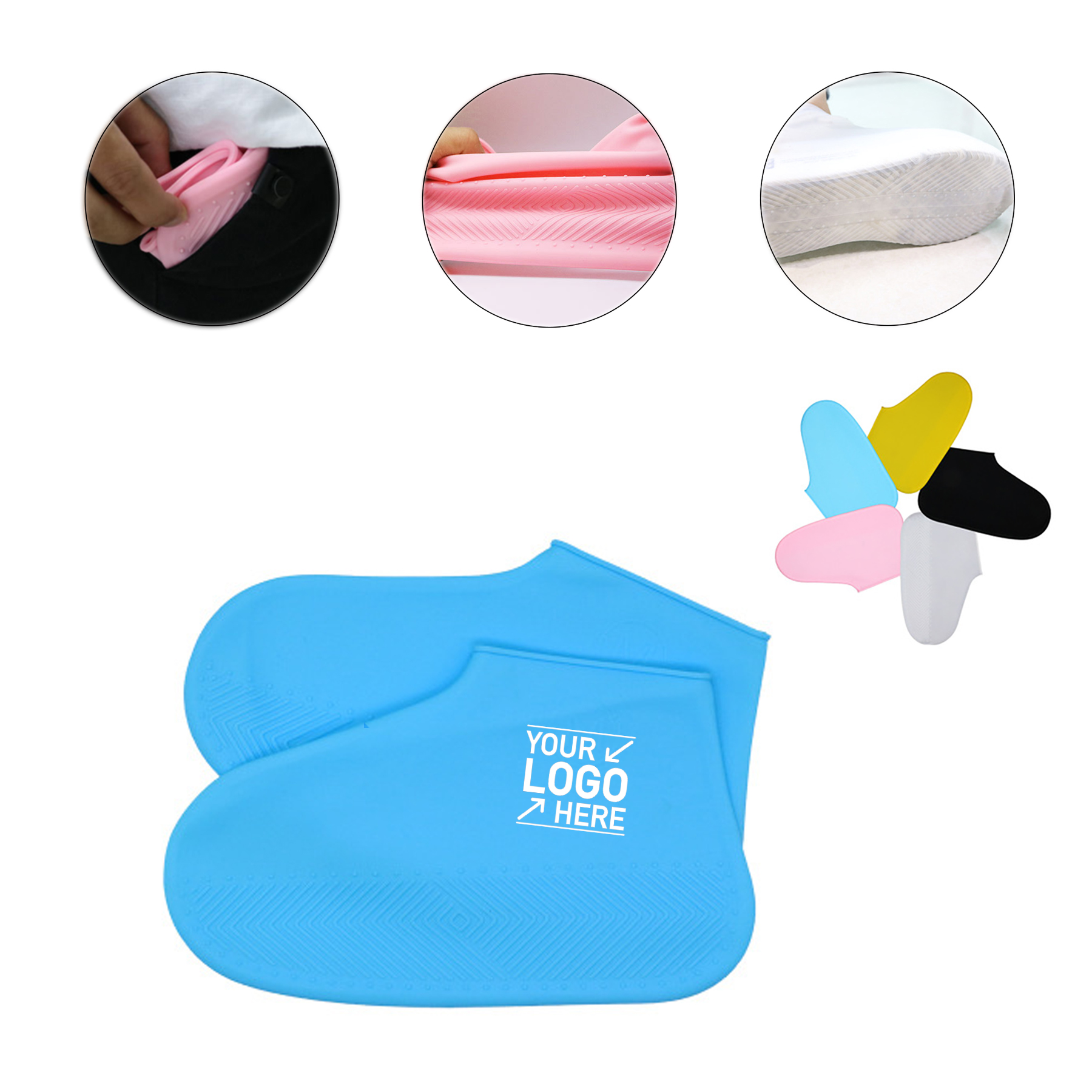 Reusable Silicone Non-slip Shoe Covers 3