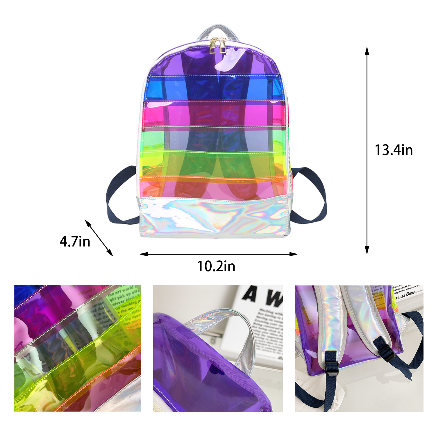Transparent PVC Backpack 2