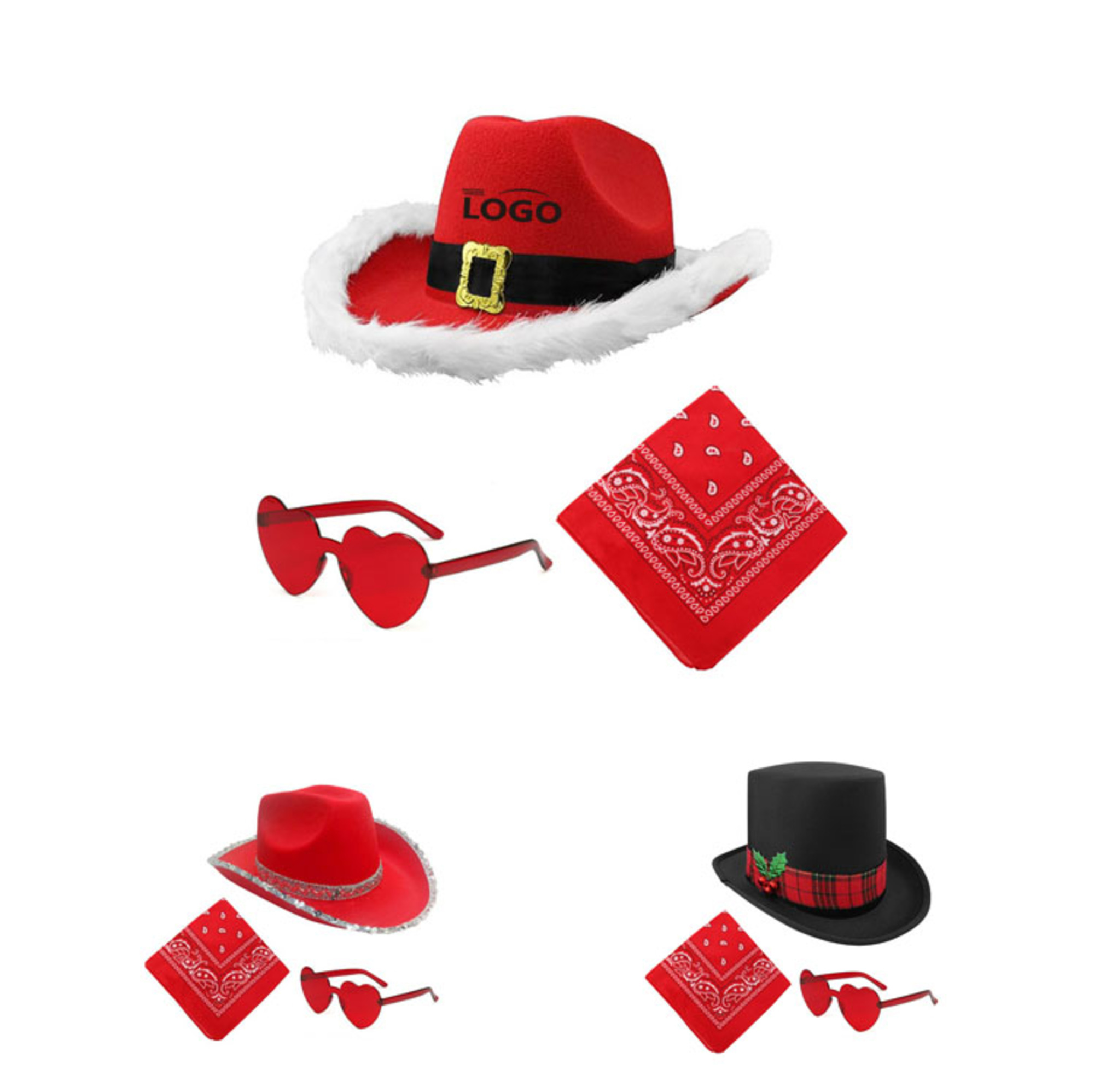 Christmas Cowboy Hat 1