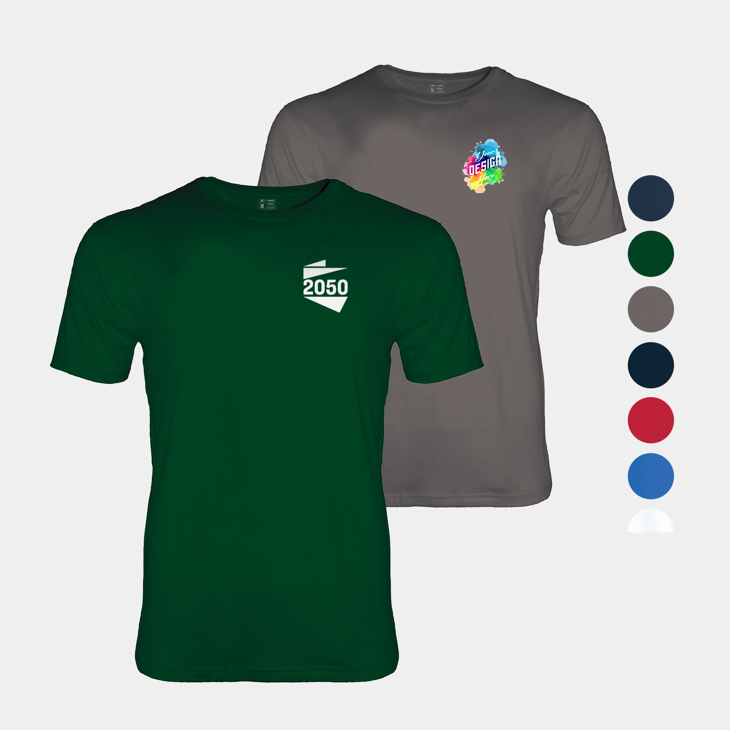 Velvet Jersey Men's Crew Neck Tee with Set-In Sleeves 1