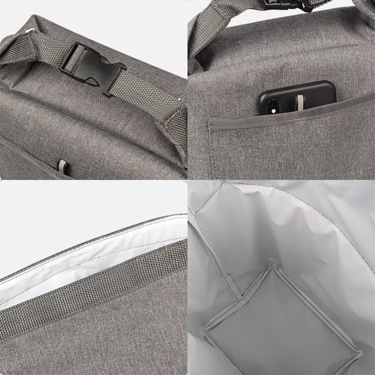 Insulated Large Capacity Wide Opening Cooler Lunch Bags 7