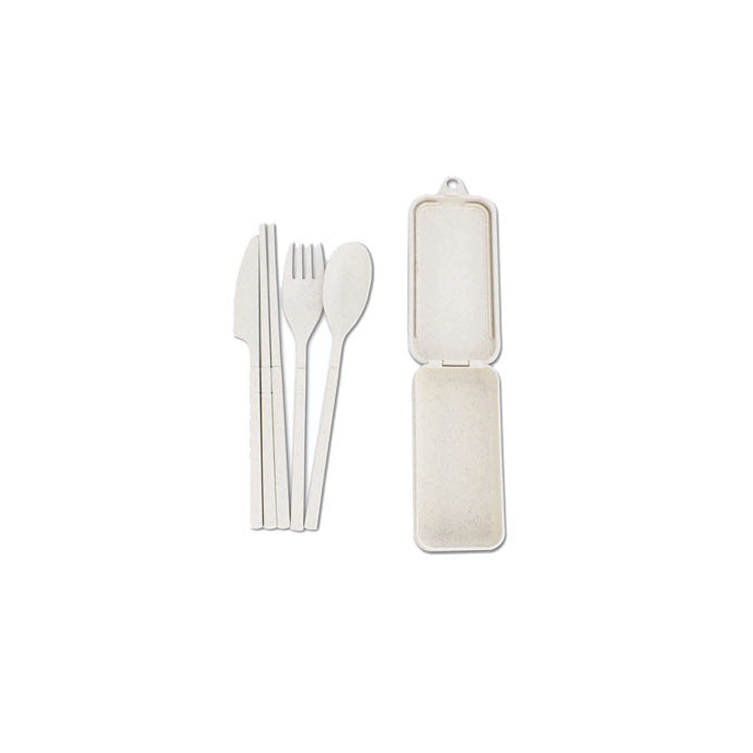 Foldable Wheat Straw Tableware Set 4